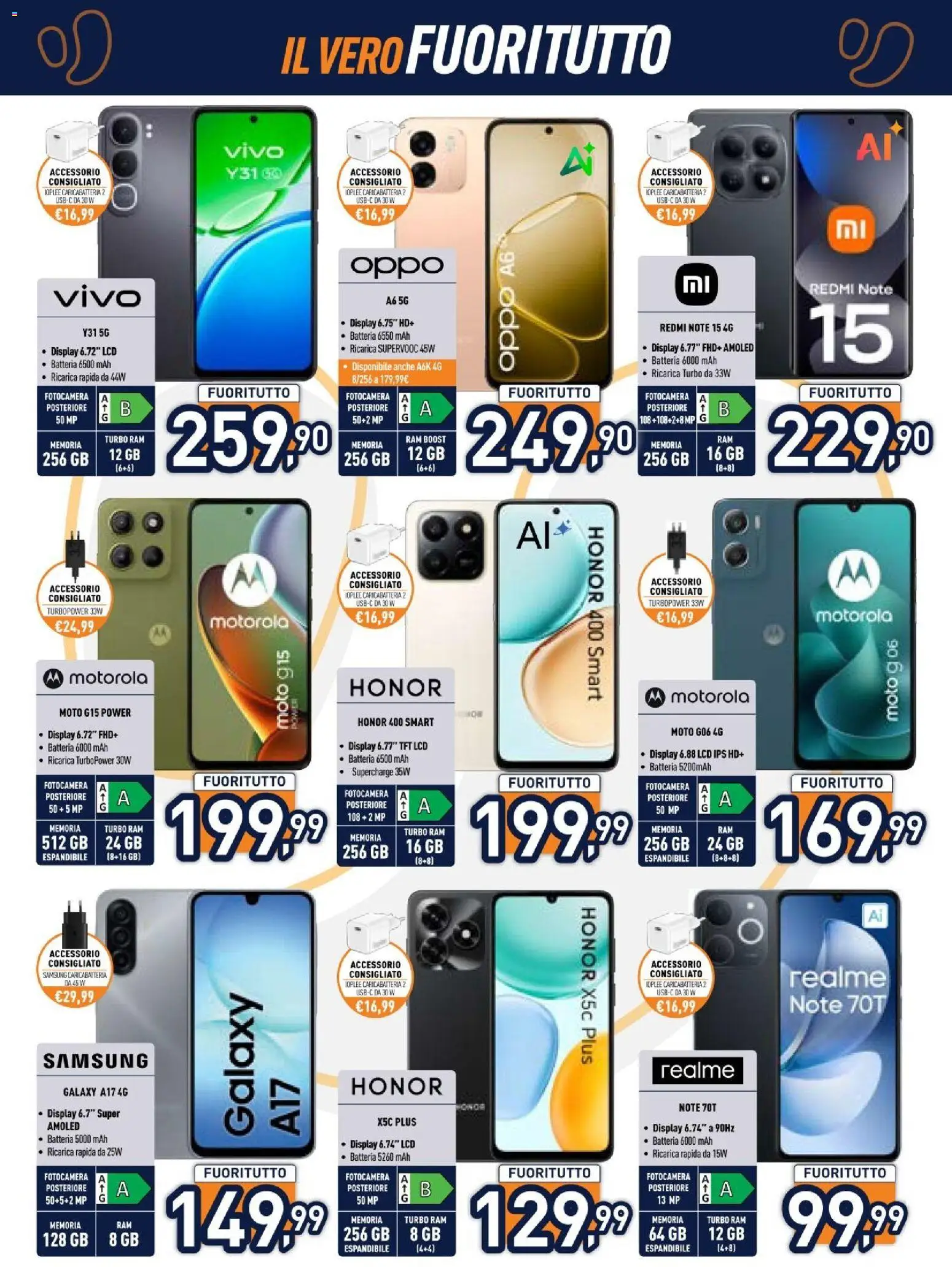 Volantino Unieuro del 27/07/2026 | Pagina: 8 | Prodotti: Fotocamera, Batteria, Samsung