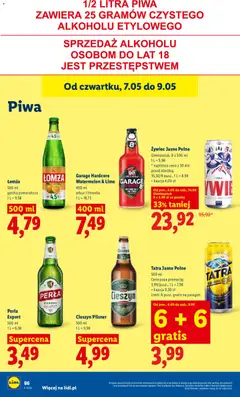 Náhled letáku Lidl Polsko leták od 07.05.2026 | Strana: 90 | Produkty: Pilsner, Perla