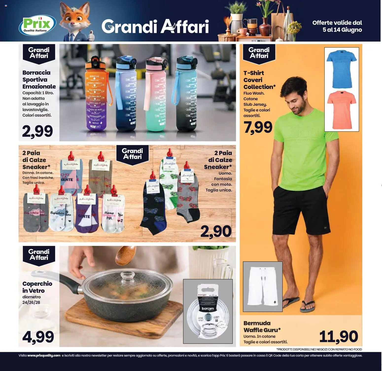 Volantino Prix del 05.06.2026 | Pagina: 21 | Prodotti: Bermuda, Borraccia