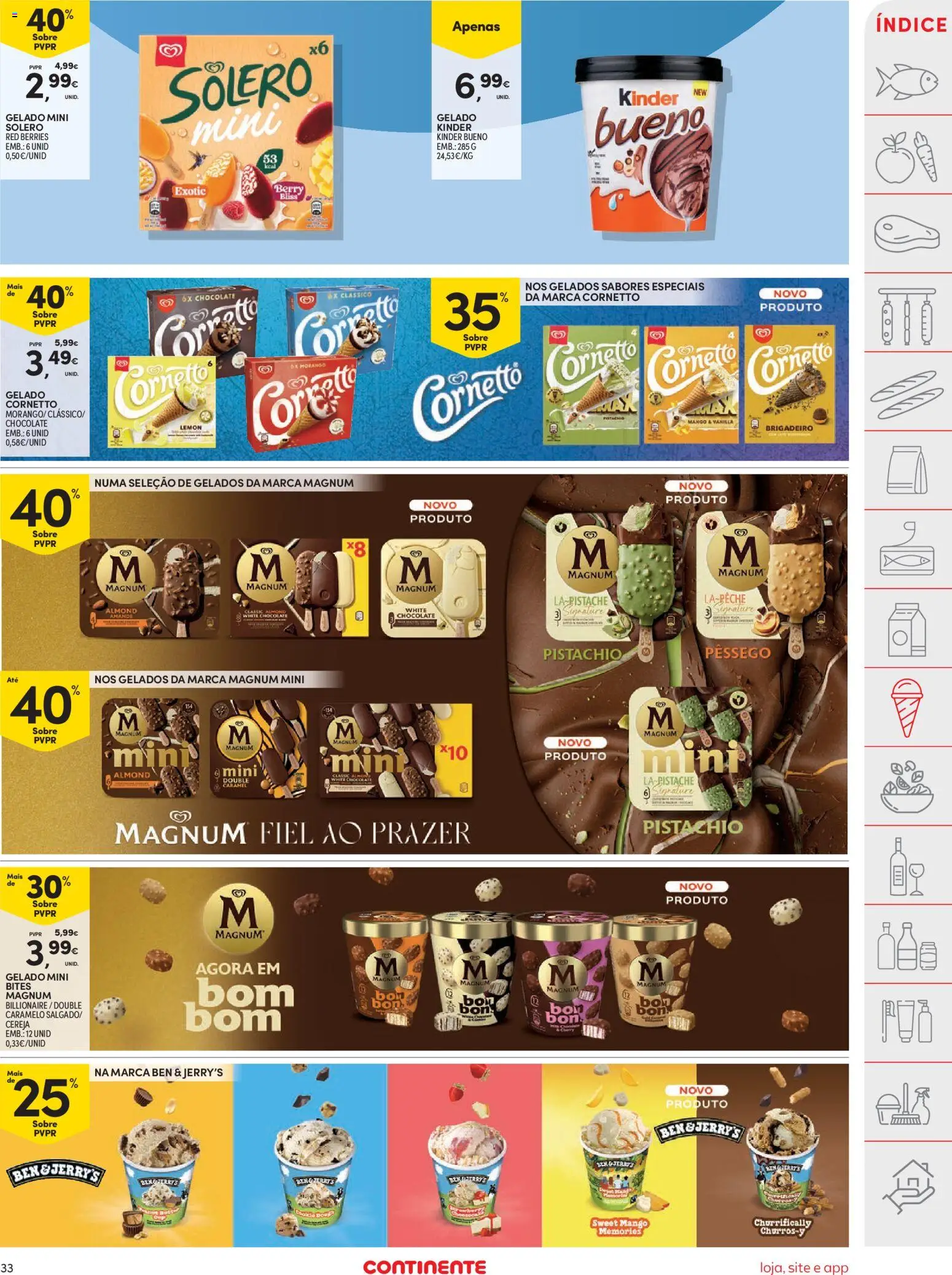Continente folheto │ válido de 23/06/2026 | Página: 35 | Produtos: Cereja, Gelado, Chocolate