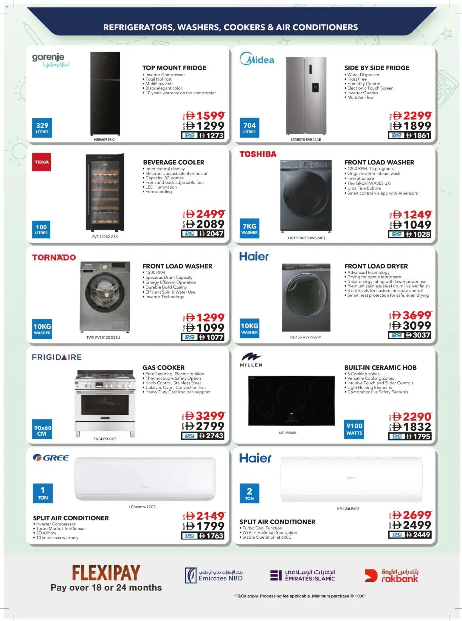 {H1} | Page: 51 | Products: Hob, Fridge, Fan, Water