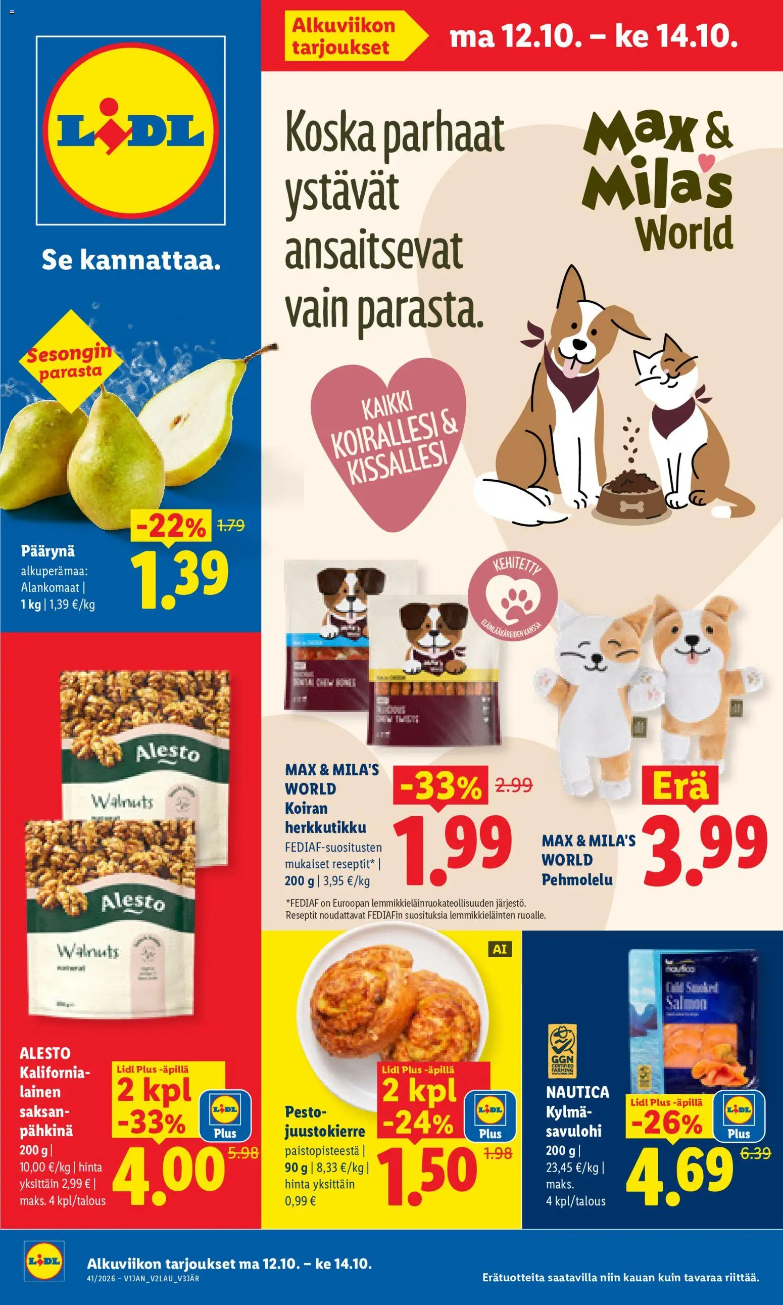 Lidl tarjoukset Vihti – voimassa 12/10/2026 alkaen | Sivu: 1