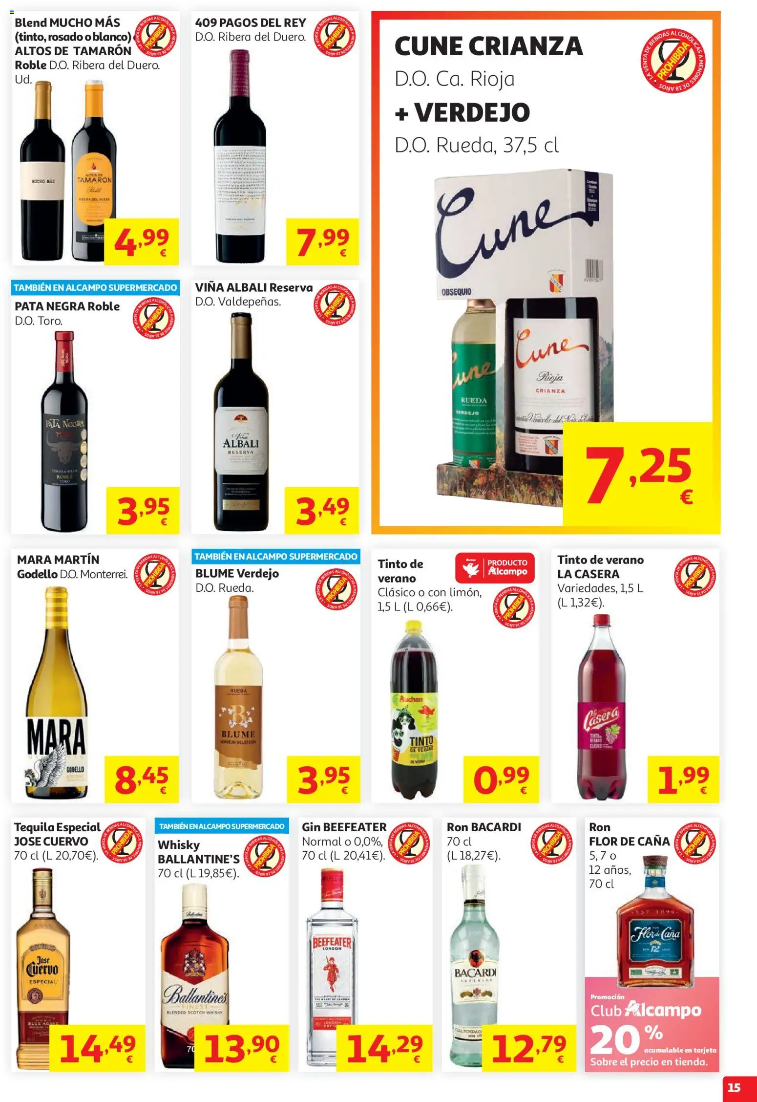 Alcampo HP Unico │ válido desde el 05.05.2026 | Página: 15 | Productos: Ron, Whisky