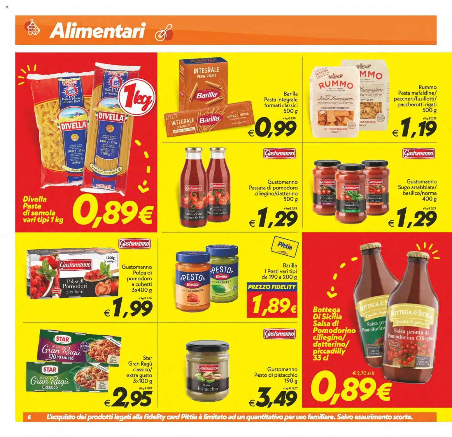 Volantino SuperConveniente del 22/09/2026 | Pagina: 6 | Prodotti: Salsa, Barilla, Basilico, Sugo
