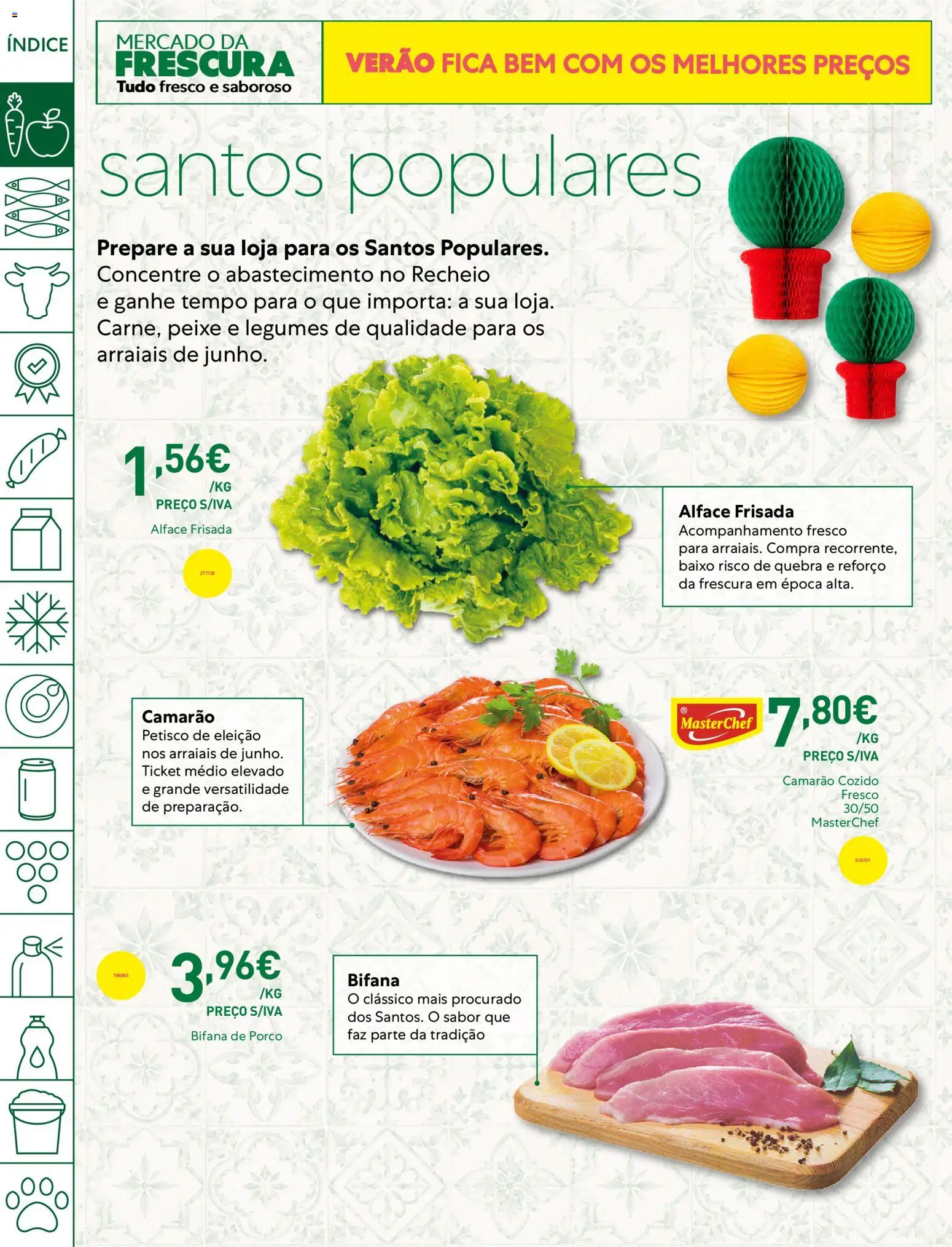 Recheio folheto Madeira │ válido de 23/06/2026 | Página: 2 | Produtos: Camarão, Peixe, Alface