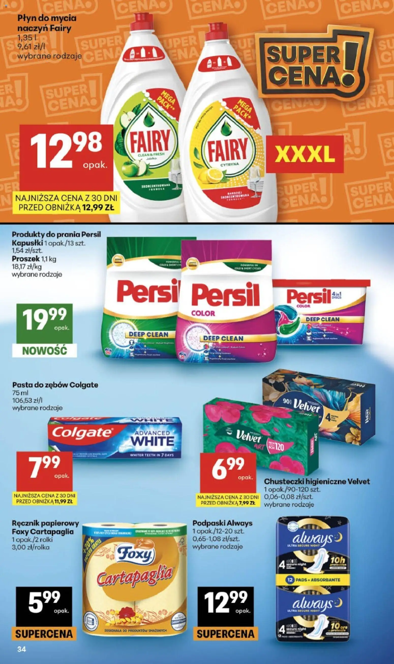Delikatesy Centrum gazetka - Sklepy Własne od 01.10.2026 | Strona: 34 | Produkty: Cytryna, Proszek, Persil, Fairy