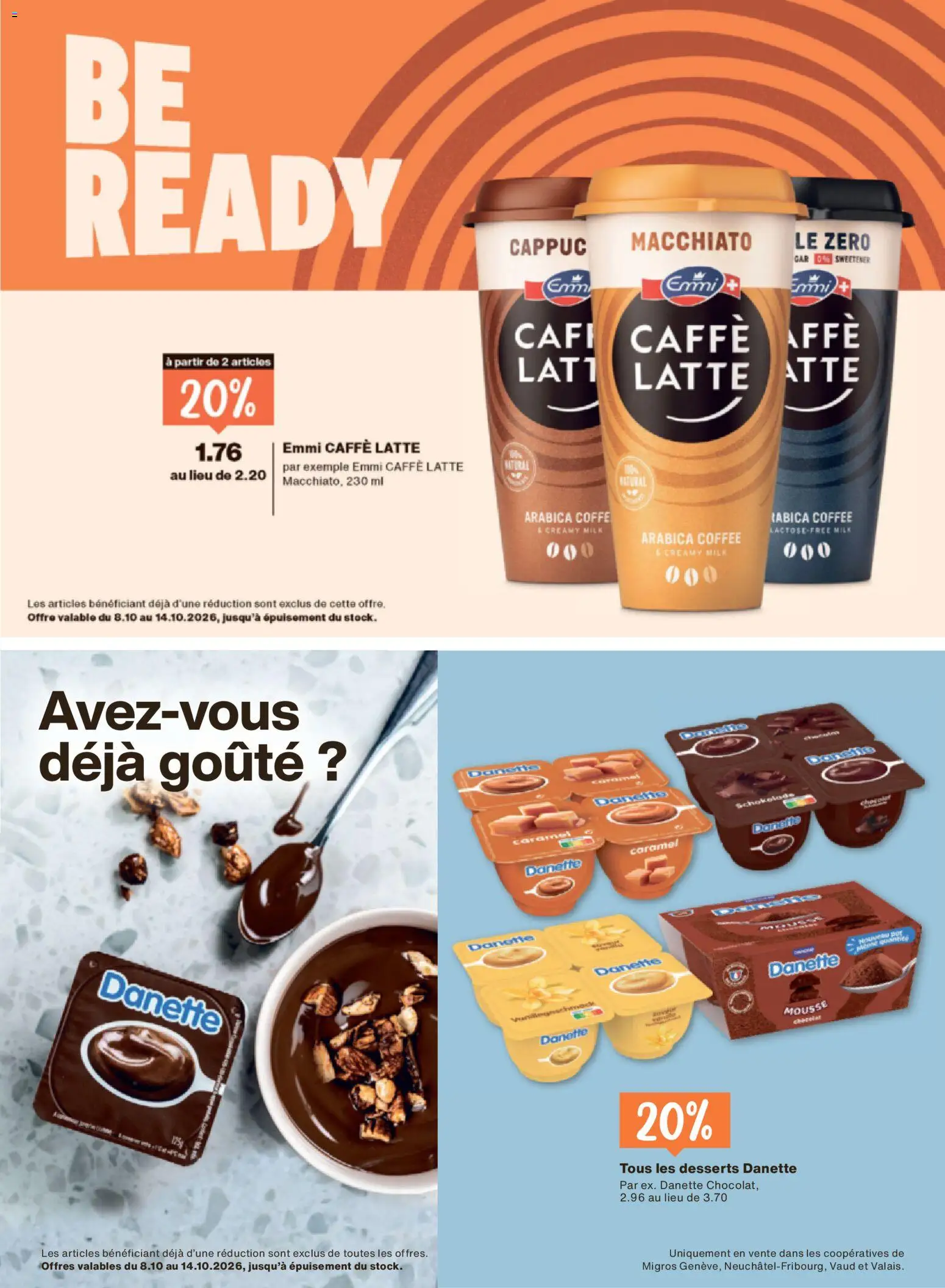 Migros aktionen Magazine FR – gültig ab 07.10.2026 | Seite: 22 | Produkte: Desserts