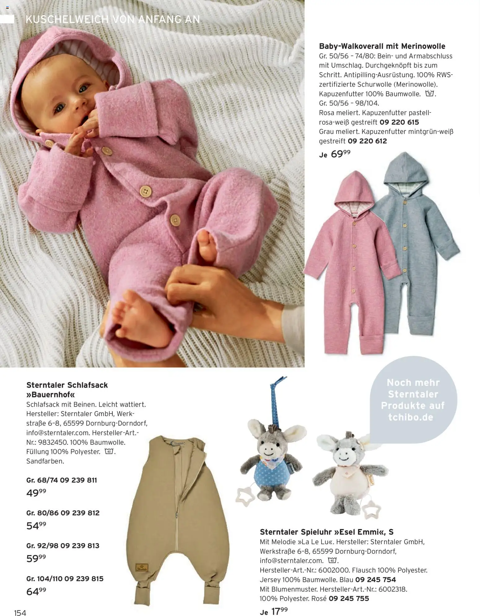 Angebote Tchibo – gültig ab 01.09.2026 | Seite: 154 | Produkte: Kuschelweich, Schlafsack