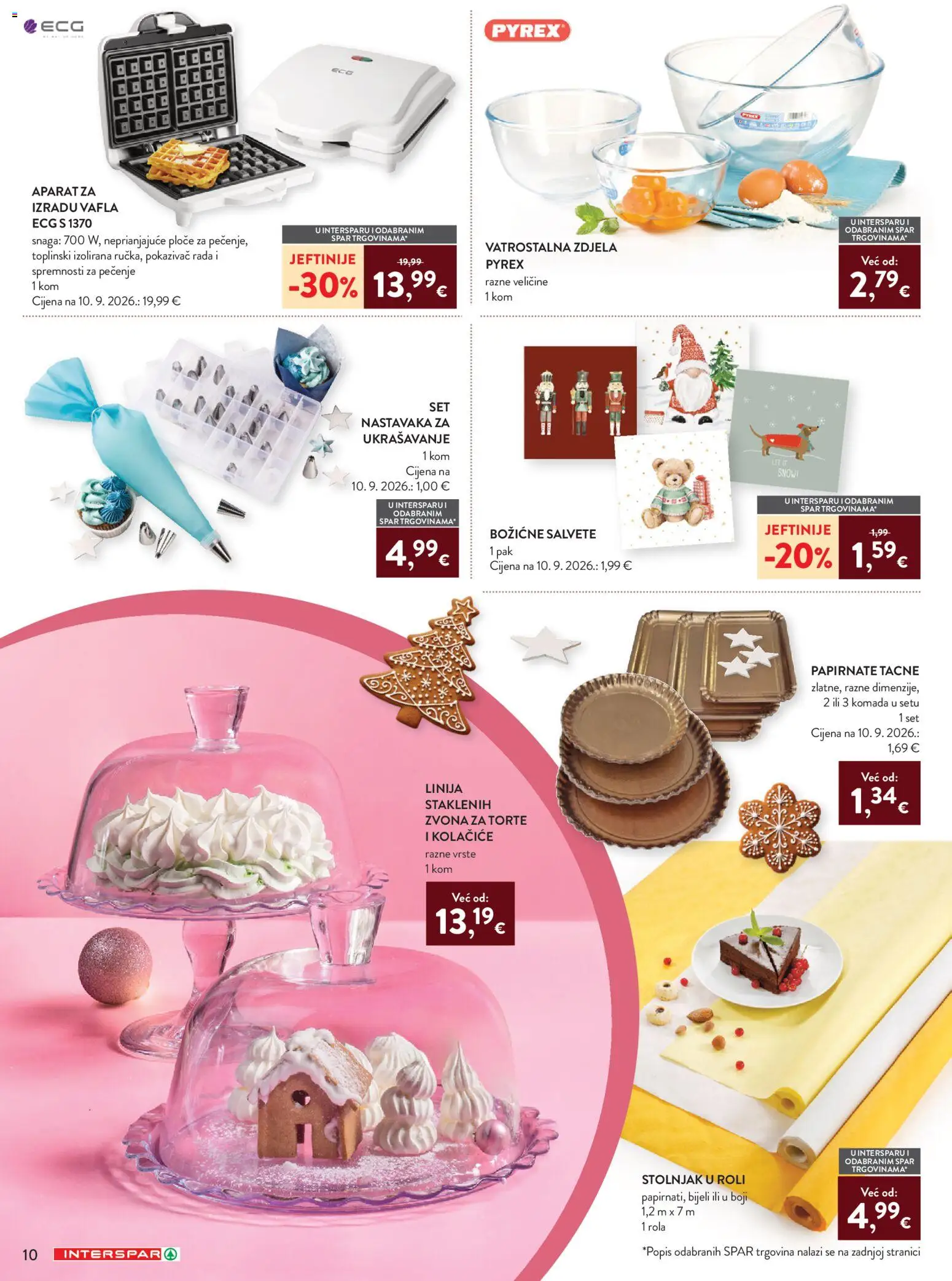 Interspar katalog | vrijedi od 07.10.2026 | Stranica: 12 | Proizvodi: Salvete, Stolnjak, Zdjela
