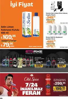 14.05.2026 tarihinden itibaren geçerli olan Migros kataloğu önizlemesi | Sayfa: 136 | Ürünler: Deodorant, Limon, Klima