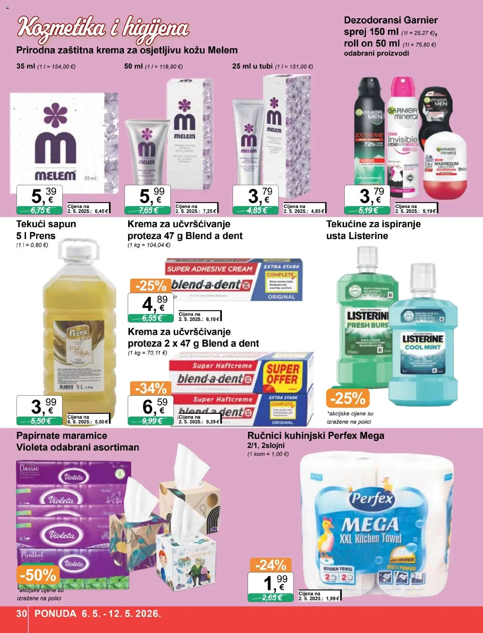 KTC katalog | vrijedi od 06.05.2026 | Stranica: 30 | Proizvodi: Krema, Melem, Violeta, Garnier