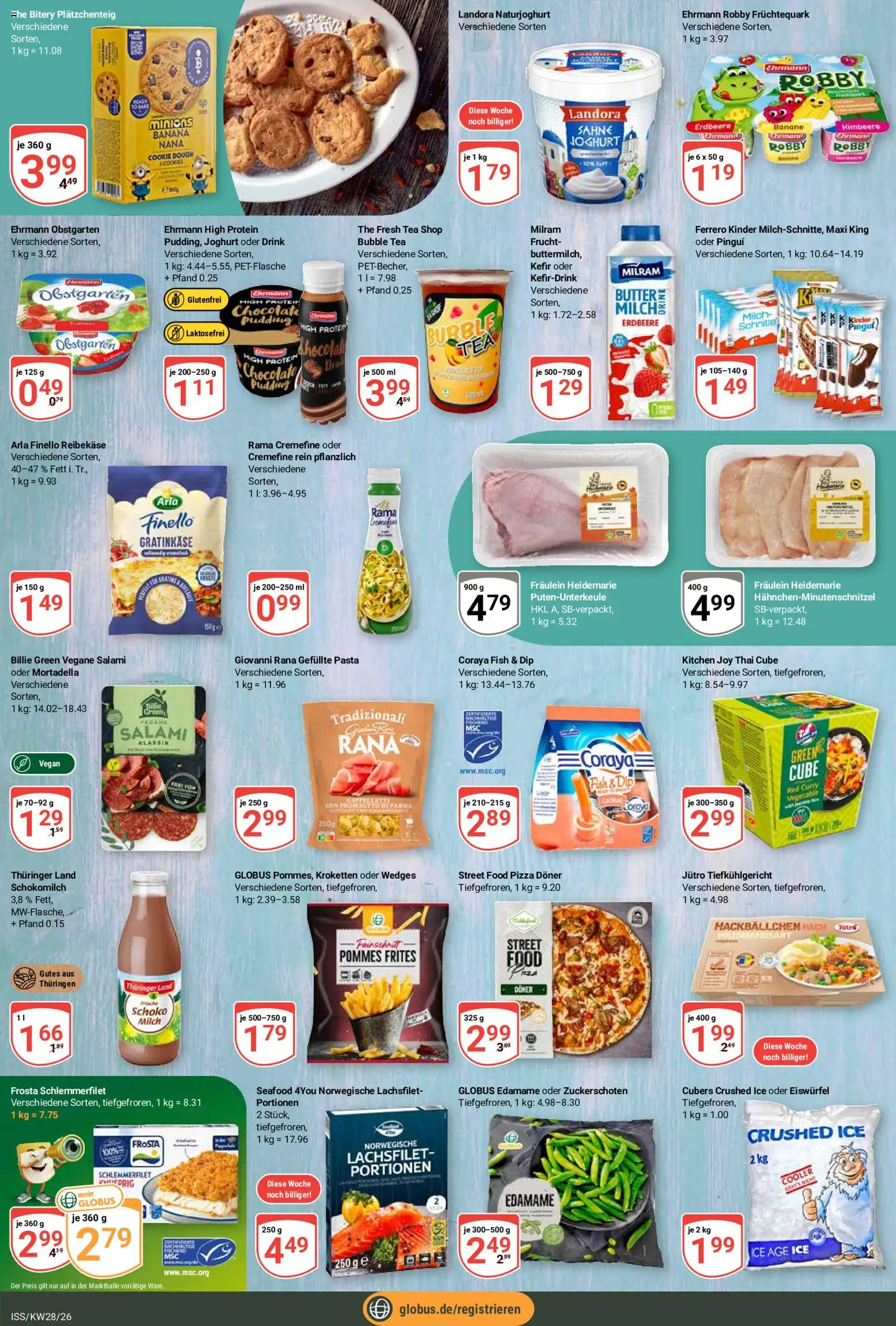Globus Prospekt – gültig ab 06.07.2026 | Seite: 14 | Produkte: Kefir, Rama, Rama cremefine, Pasta