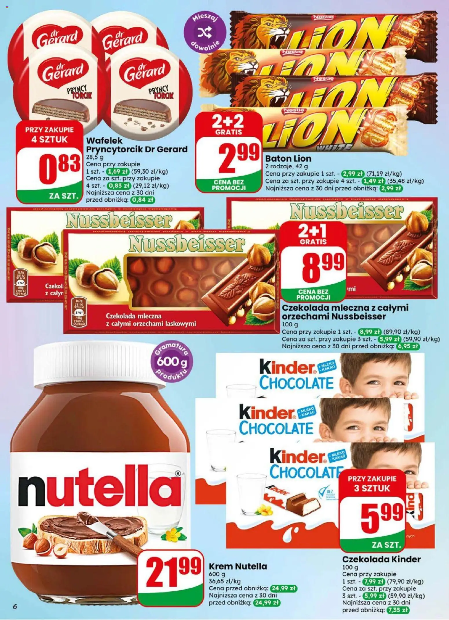 Dino gazetka od 02.09.2026 | Strona: 6 | Produkty: Wafelek, Mleko, Czekolada, Krem