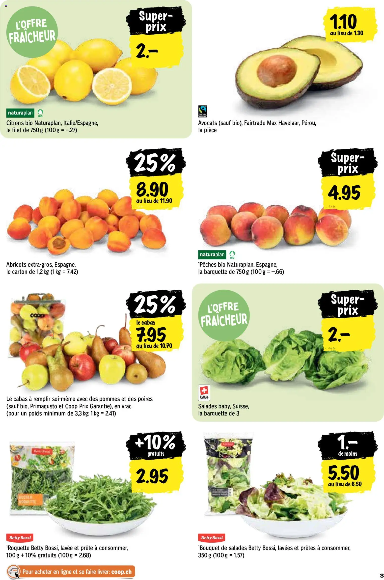 Coop aktionen FR – gültig ab 07.05.2026 | Seite: 3 | Produkte: Avocado