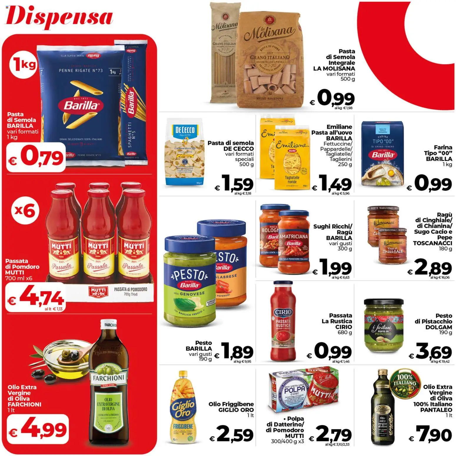 Volantino COOP del 30/07/2026 | Pagina: 20 | Prodotti: Tagliatelle, Pesto, Passata di pomodoro, Mutti passata