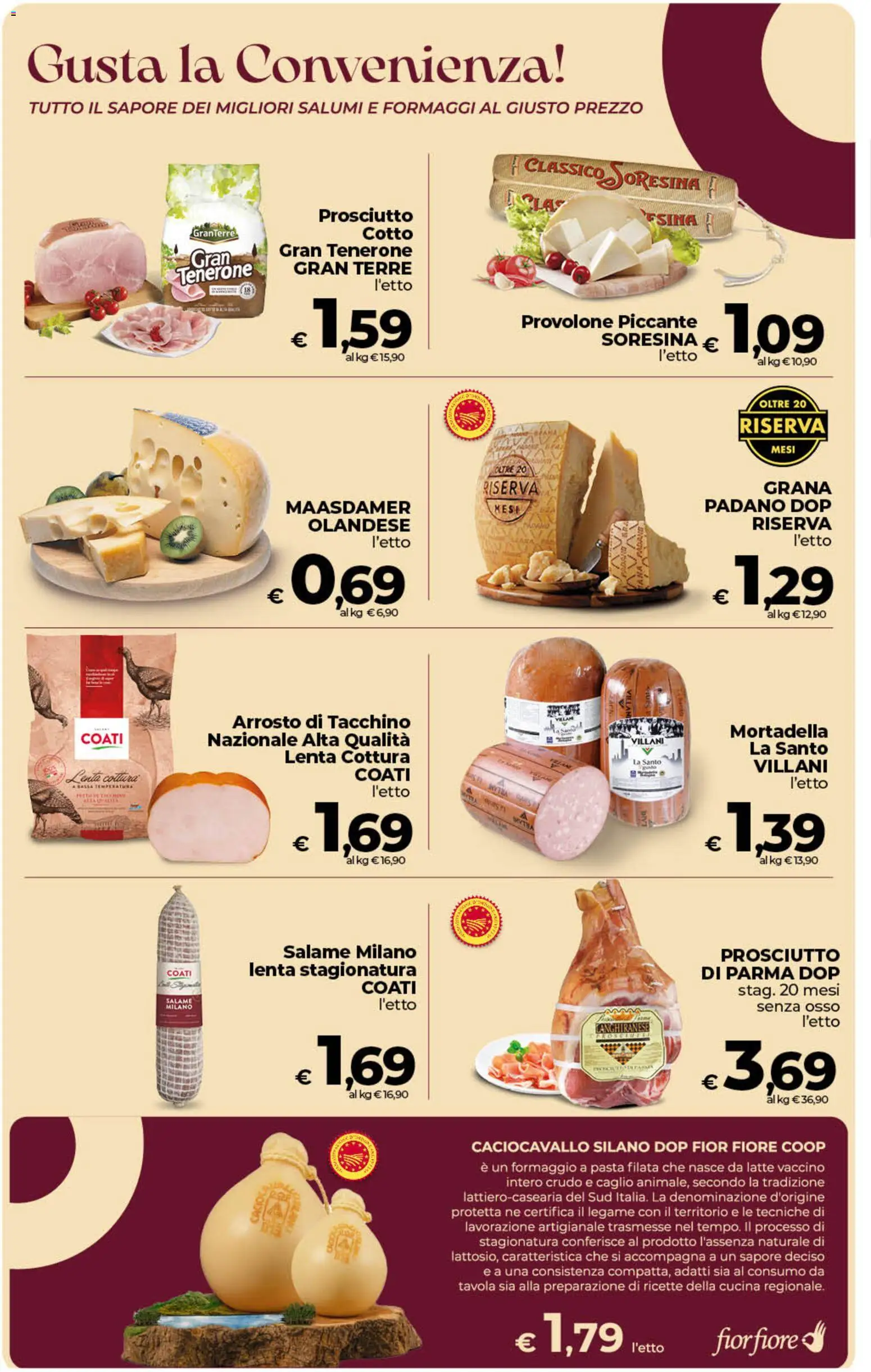 Volantino COOP del 11/09/2026 | Pagina: 25 | Prodotti: Provolone, Salame, Pasta, Mortadella