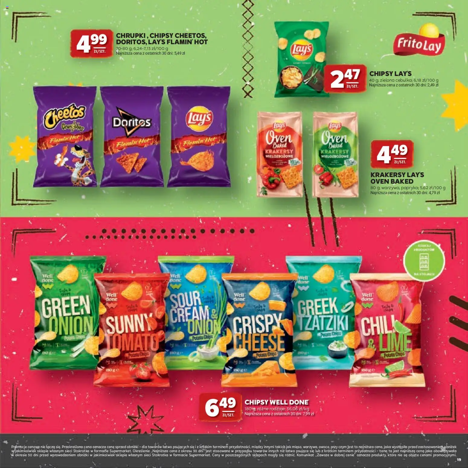Stokrotka gazetka - Grill od 23.04.2026 | Strona: 19 | Produkty: Chili, Chipsy, Doritos, Krakersy