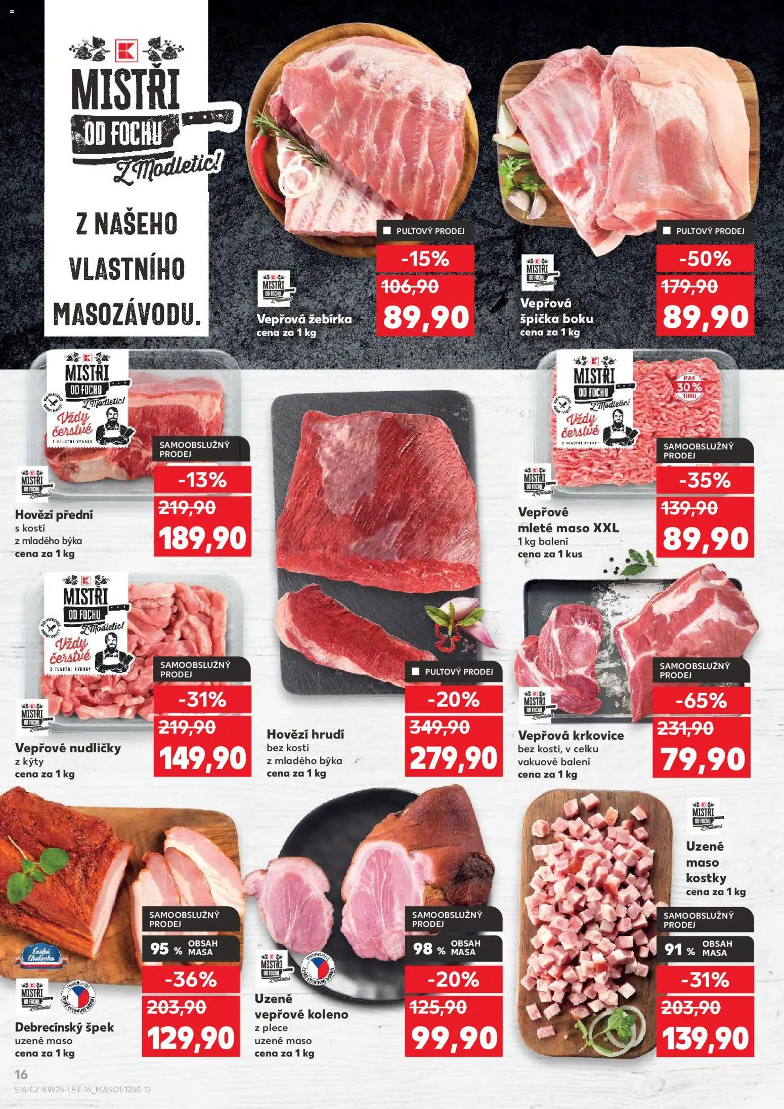 Kaufland leták - Kolín od 17.06.2026 | Strana: 16 | Produkty: Mleté maso, Maso, Kostky, Krkovice