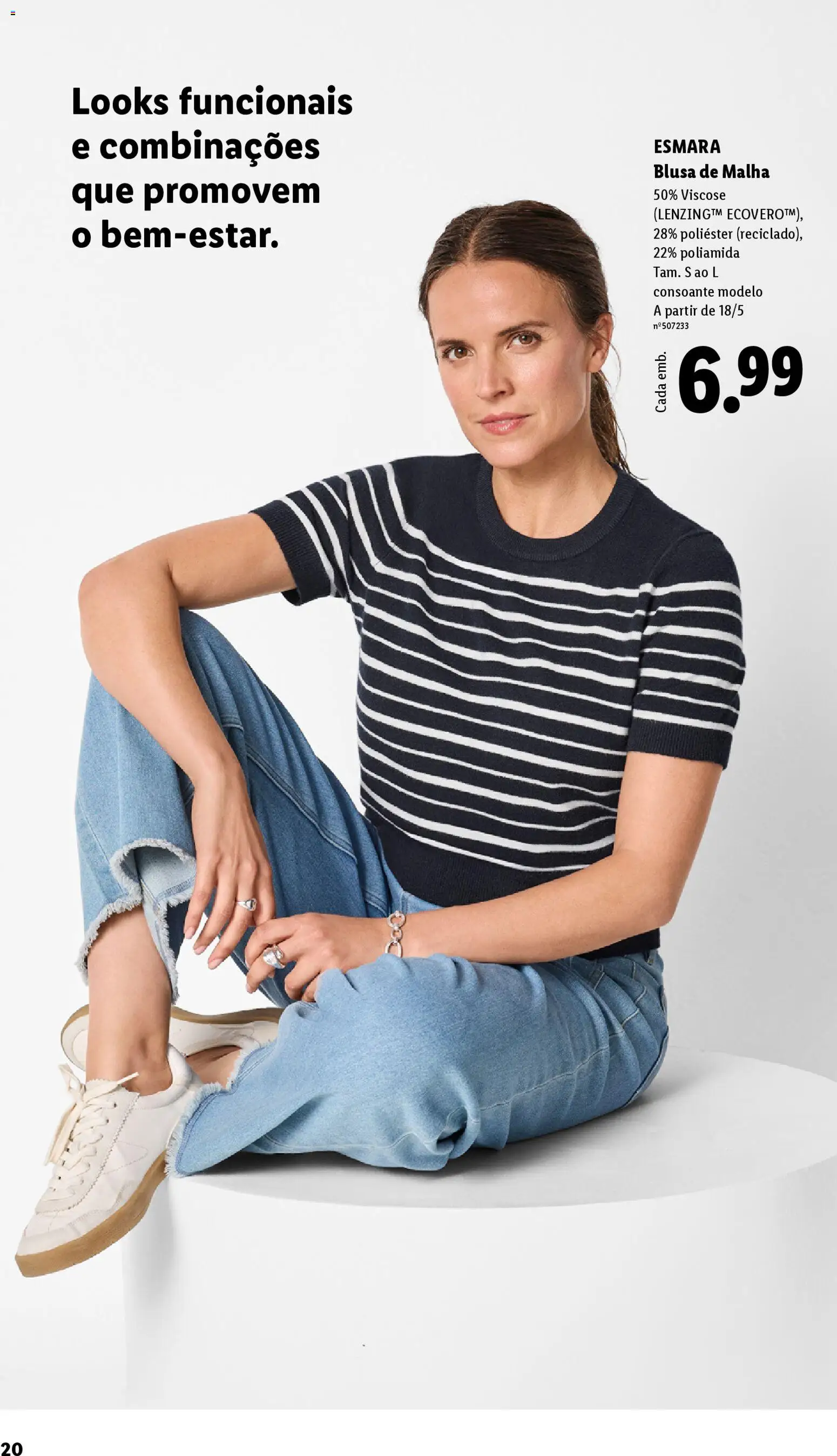 Lidl folheto Esmara │ válido de 20.04.2026 | Página: 20 | Produtos: Blusa