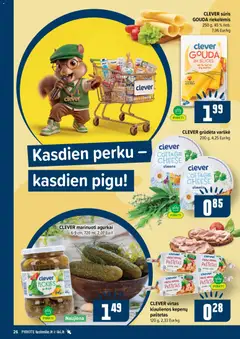 IKI leidinys galioja nuo 2026.10.26 | Puslapis: 26 | Prekių: Agurkai, Kiaulienos, Sūris, Varškė