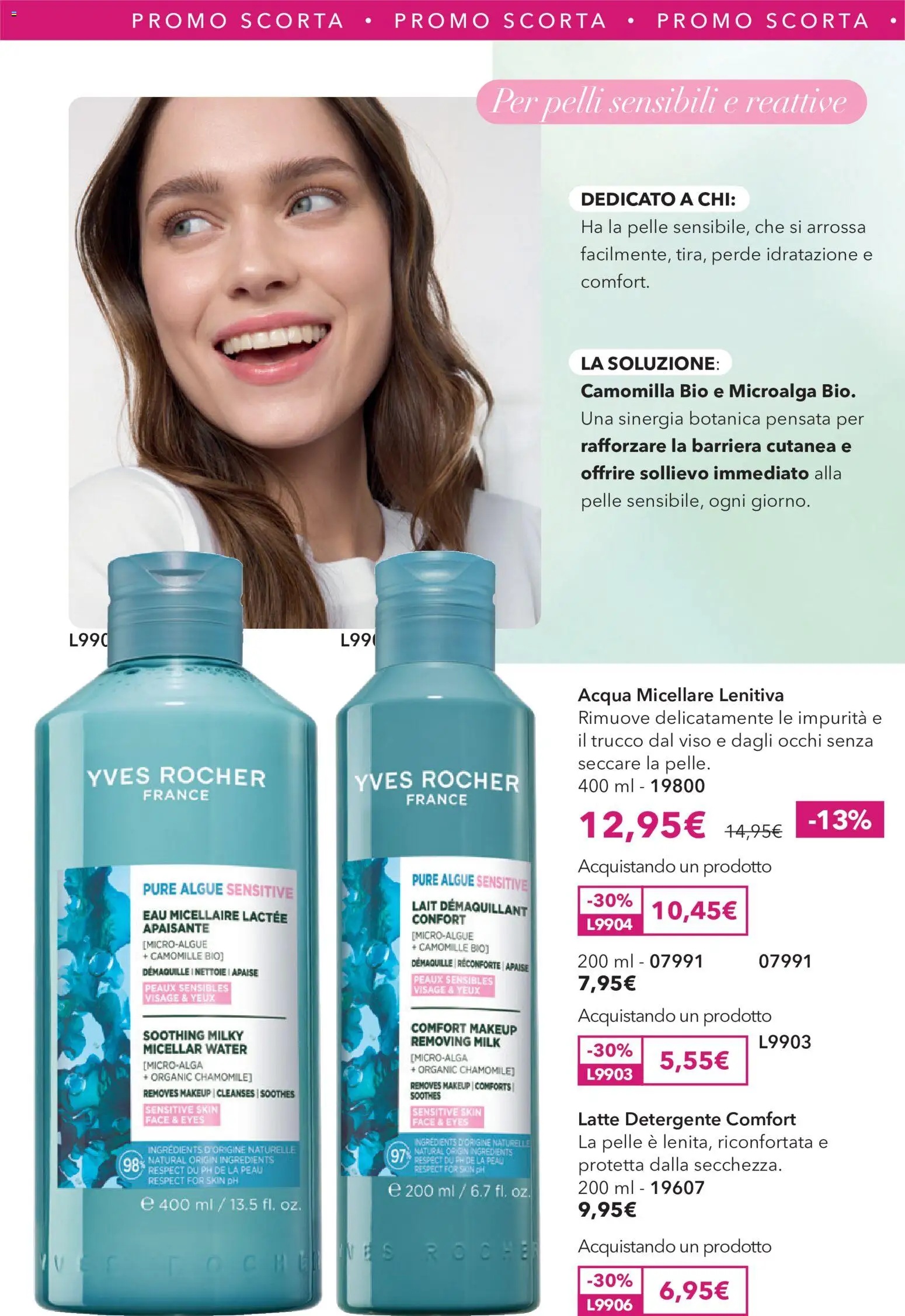 Volantino Yves Rocher del 31/08/2026 | Pagina: 24 | Prodotti: Acqua micellare, Detergente, Latte, Trucco