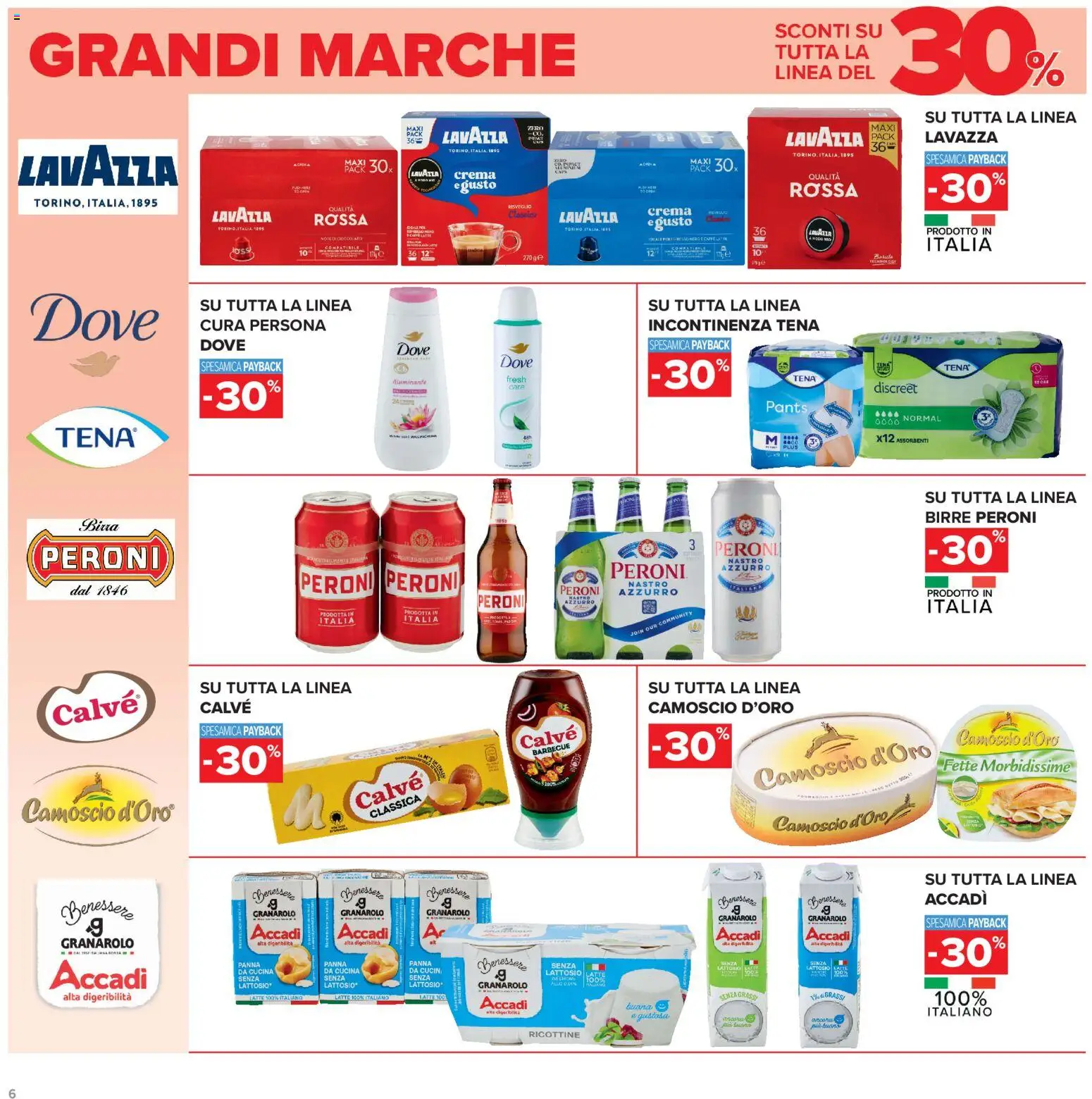 Volantino Carrefour del 15/09/2026 | Pagina: 6 | Prodotti: Crema, Panna, Assorbenti, Senza lattosio