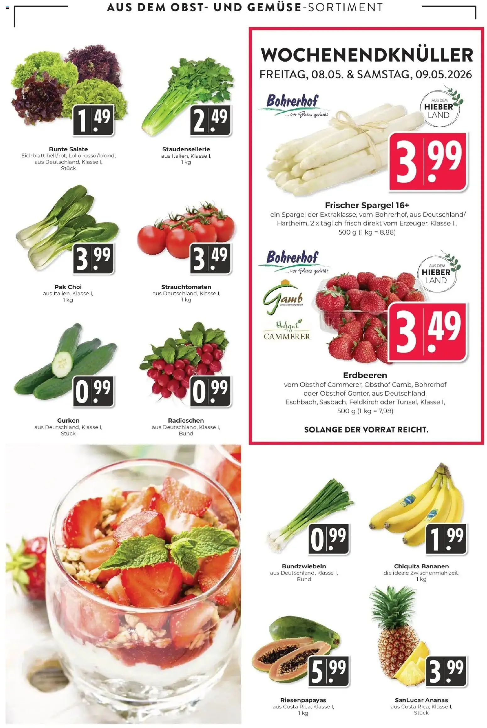 Edeka prospekt Schliengen	 – gültig ab 02.05.2026 | Seite: 11 | Produkte: Bananen, Ananas, Spargel, Erdbeeren