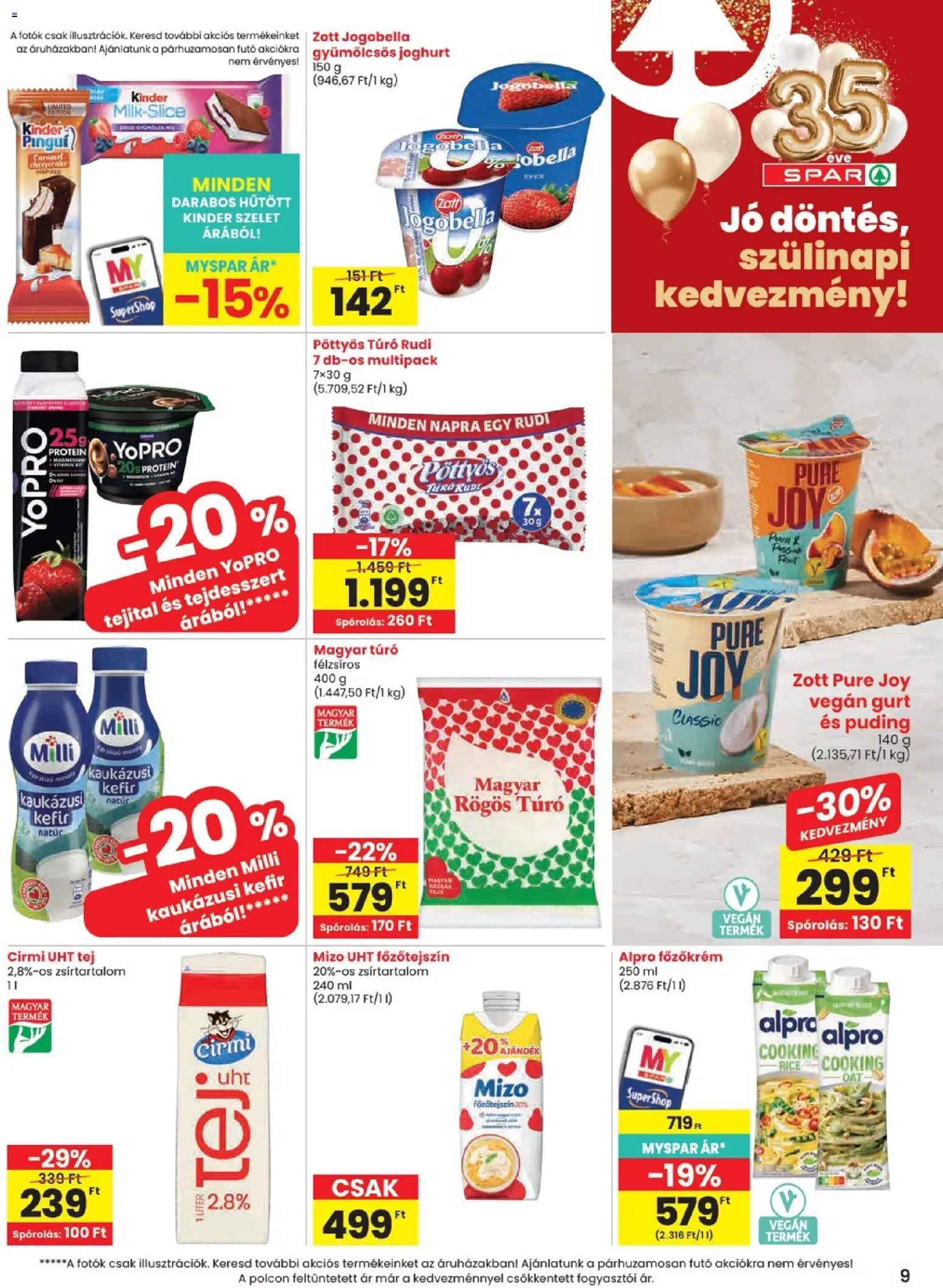 Spar akciós ujság - amely érvényes a következő dátumtól: 2026.10.22. | Oldal: 9