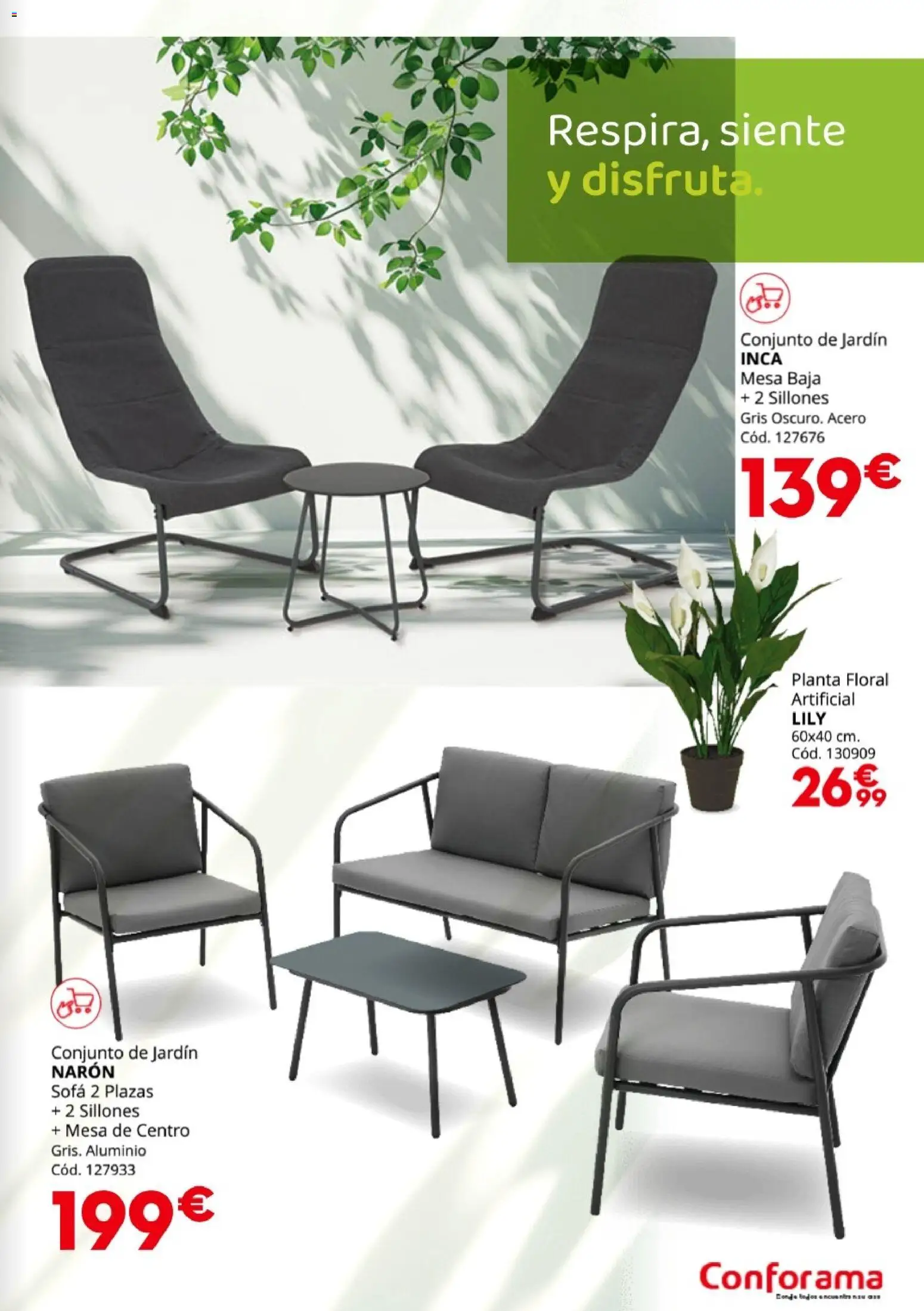 Conforama Guía Jardín 2026 │ válido desde el 19.03.2026 | Página: 11 | Productos: Sofá, Mesa
