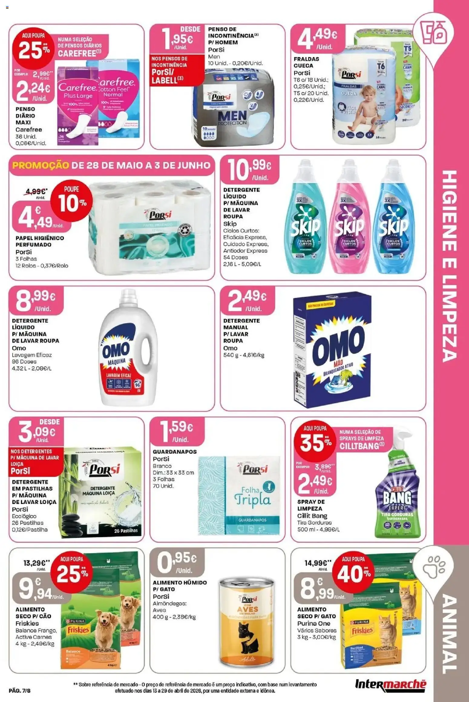 Intermarché - Intermarché │ válido de 28.05.2026 | Página: 7 | Produtos: Máquina de lavar, Fraldas, Base, Detergente