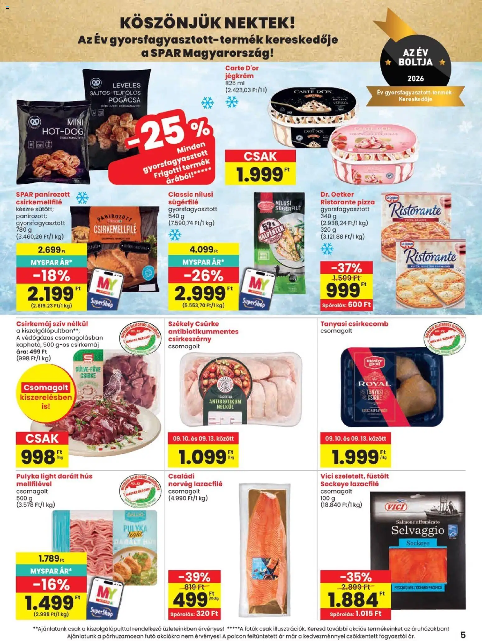 Spar akciós ujság - amely érvényes a következő dátumtól: 2026.09.10. | Oldal: 5
