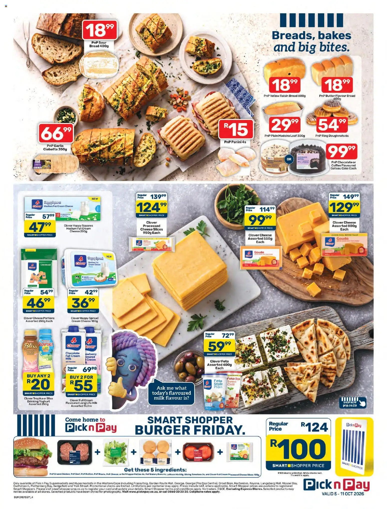 New Pick n Pay catalogue – valid from 05/10/2026 | Page: 4 | Products: Cap, Bakery, Butter, Cream