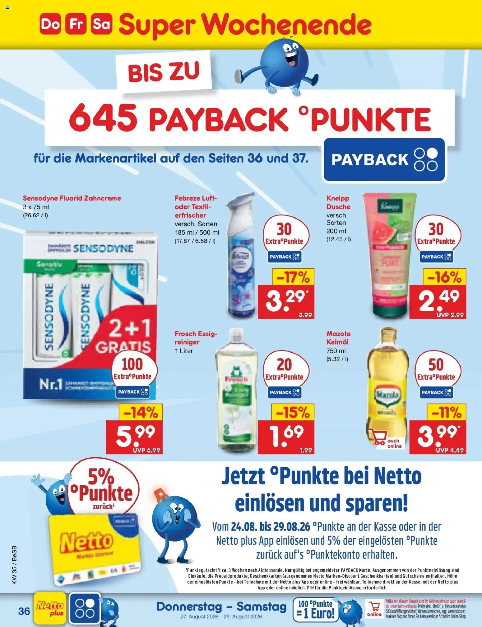 Netto Marken-Discount Prospekt Berlin-Prenzlauer Berg – gültig ab 24.08.2026 | Seite: 54 | Produkte: Essig, Dusche