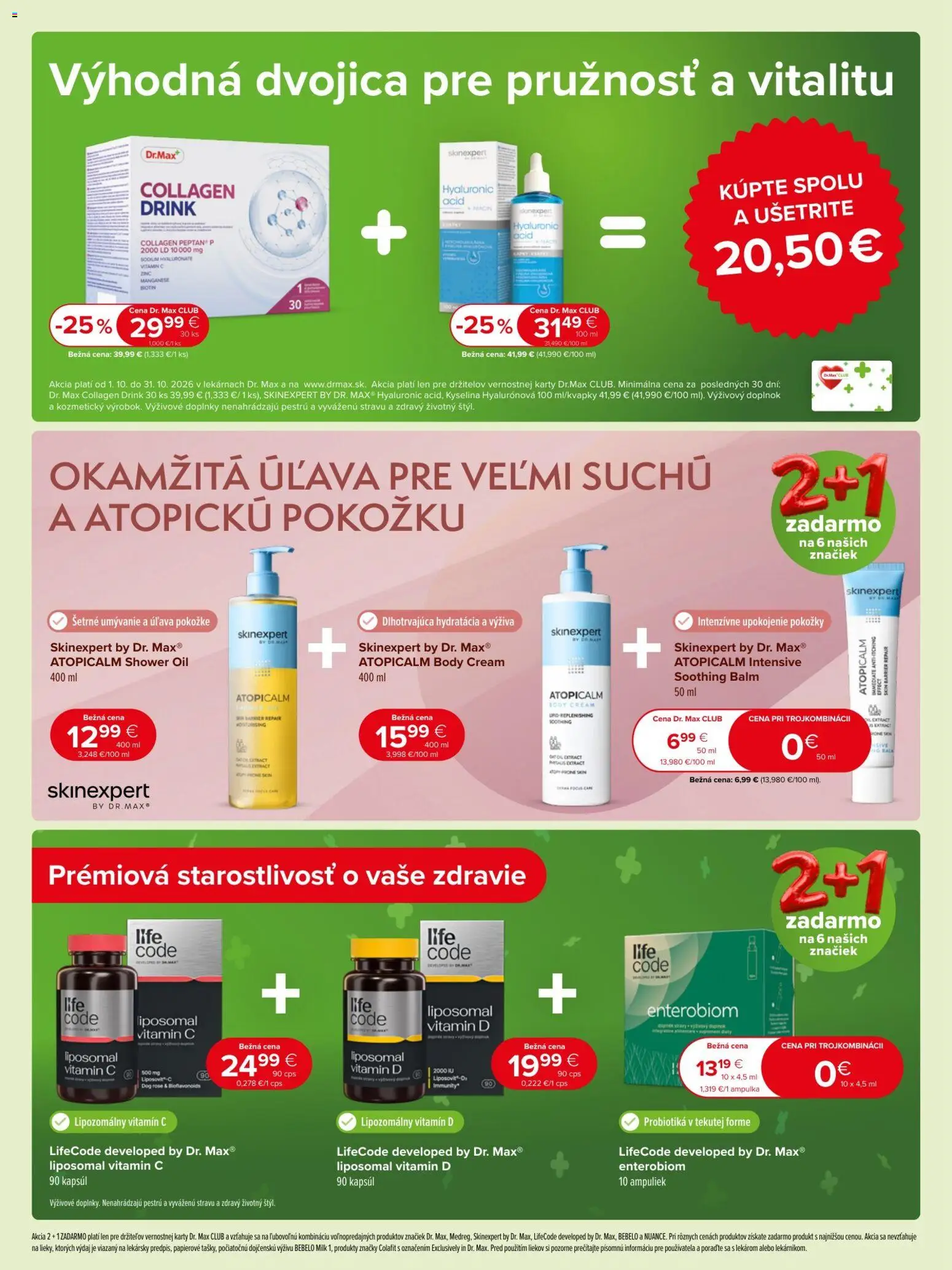 Nové Dr. Max akcie – leták je platný od 01.10.2026 | Strana: 13 | Produkty: Colafit