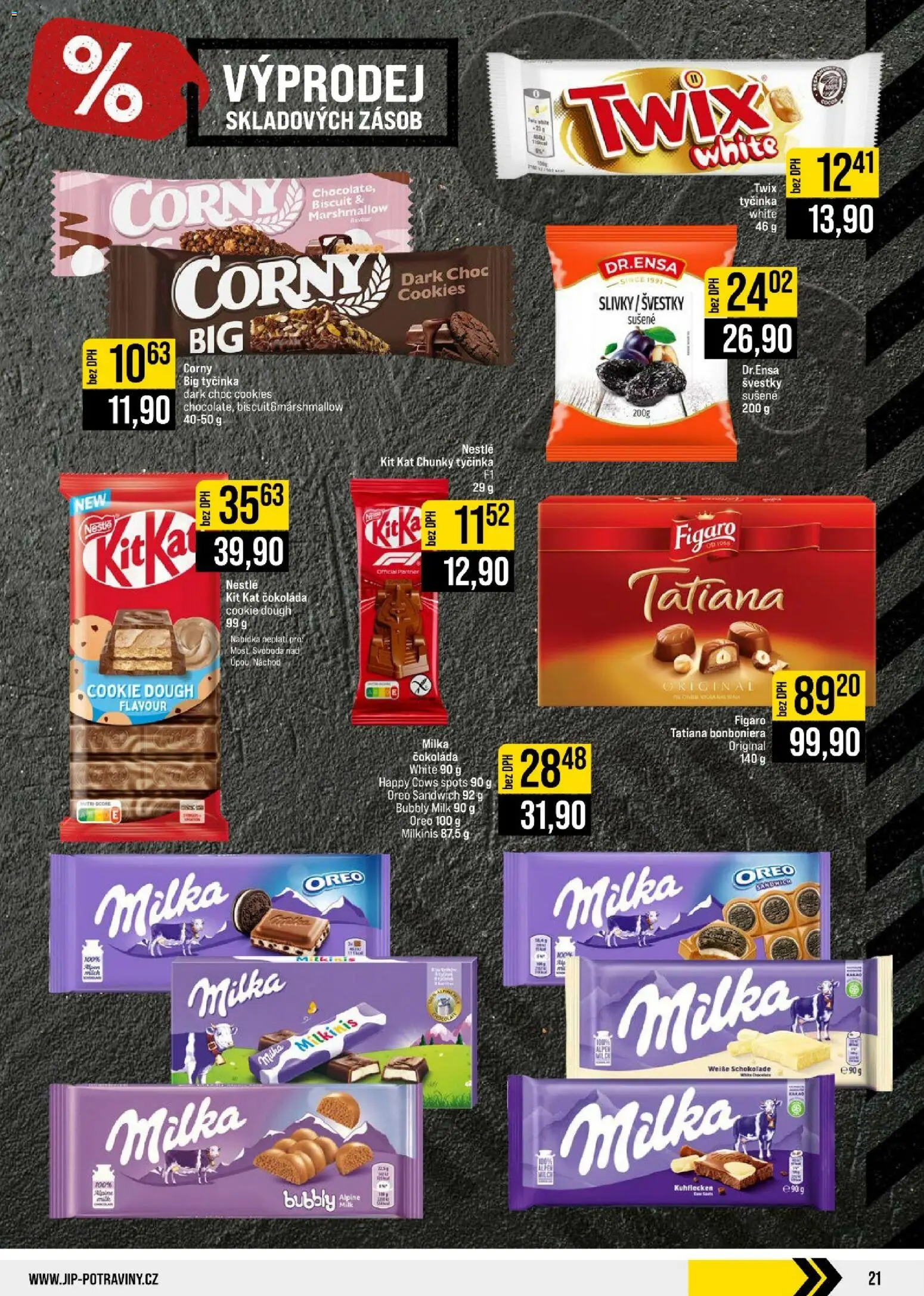 Jip leták - Cash & Carry od 26.08.2026 | Strana: 21 | Produkty: Marshmallow, Twix, Cookies, Oreo