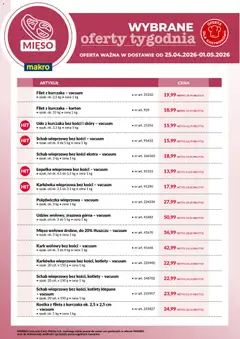 Pogląd oferty "Makro gazetka - Wybrane oferty tygodnia w dostawie" - ważna od 25.04.2026