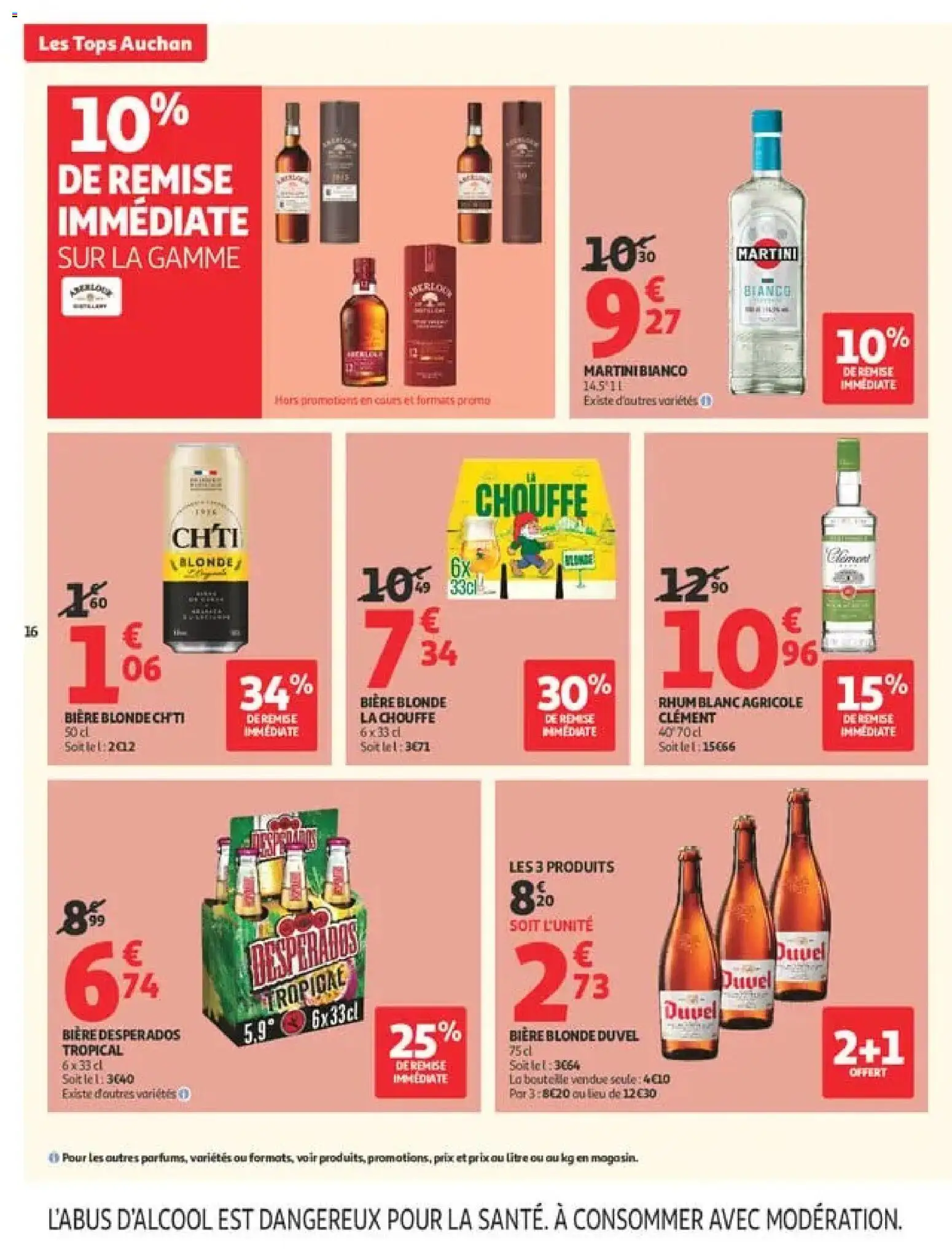 {H1} | Page: 16 | Produits: Desperados, Rhum, Vermouth, Rhum blanc