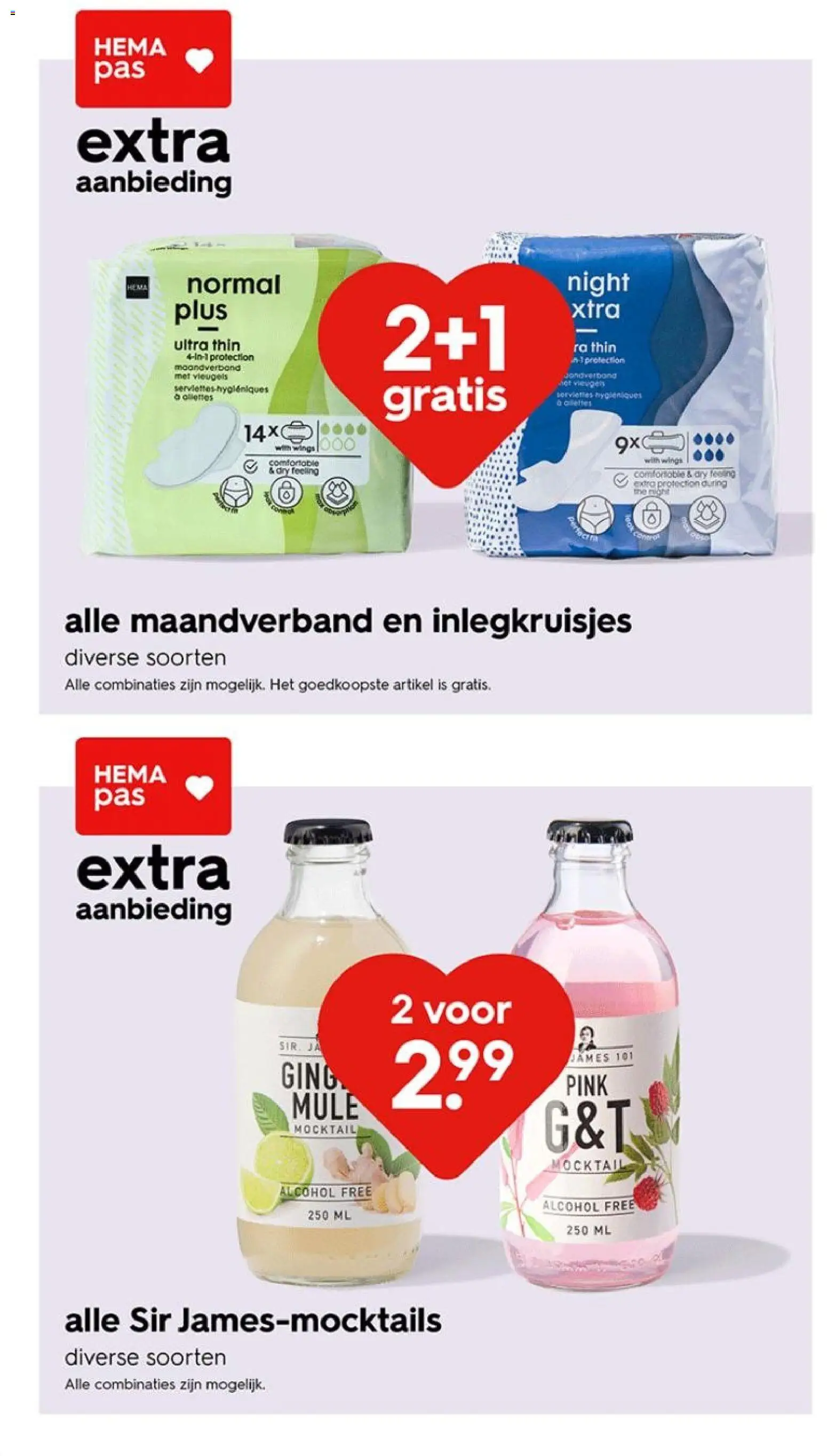 {H1} | Pagina: 32 | Producten: Inlegkruisjes, Maandverband, Alcohol