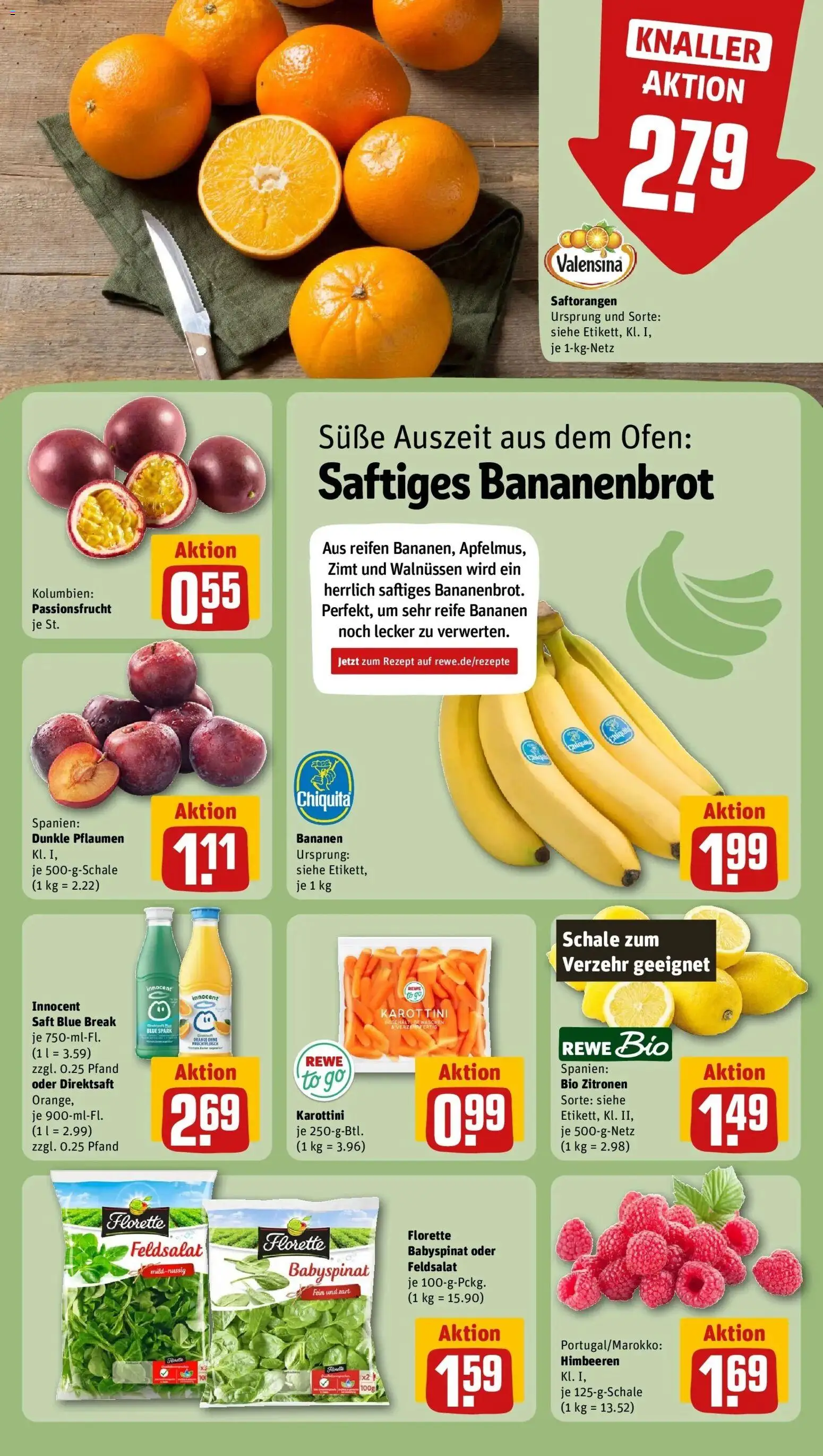 REWE Prospekt ab 12.10.2026 zum Blättern » Angebote | Seite: 4 | Produkte: Ofen, Valensina, Saft, Zitronen