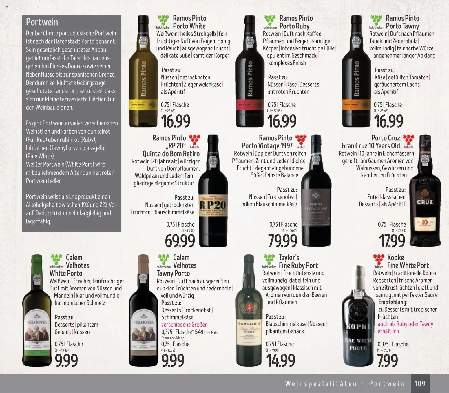 Edeka Struve Wein– und Spirituosen – gültig ab 14.11.2025 | Seite: 109 | Produkte: Tomaten, Mandeln, Lachs, Ente