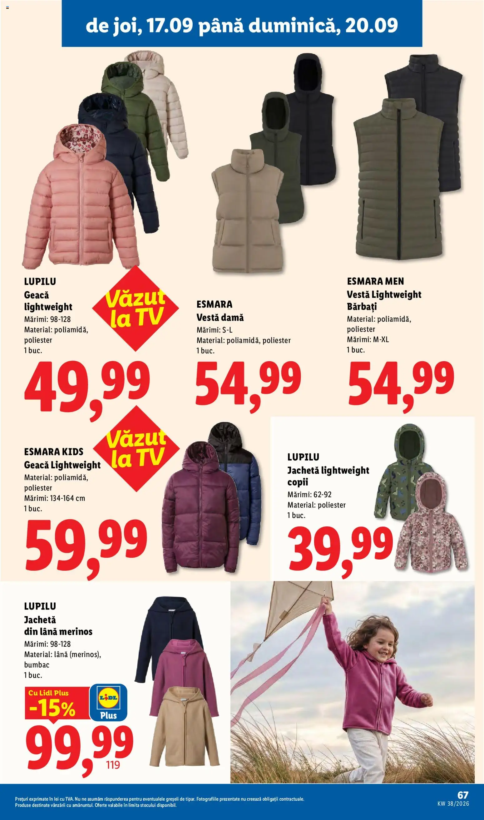 Noul catalog Lidl – valabil de la 14.09.2026 | Pagină: 67