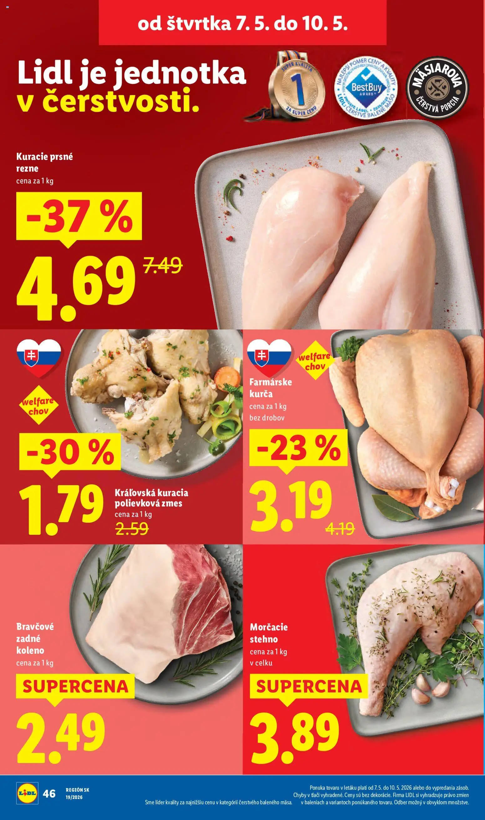 Nové Lidl akcie – leták je platný od 04.05.2026 | Strana: 58 | Produkty: Kurča