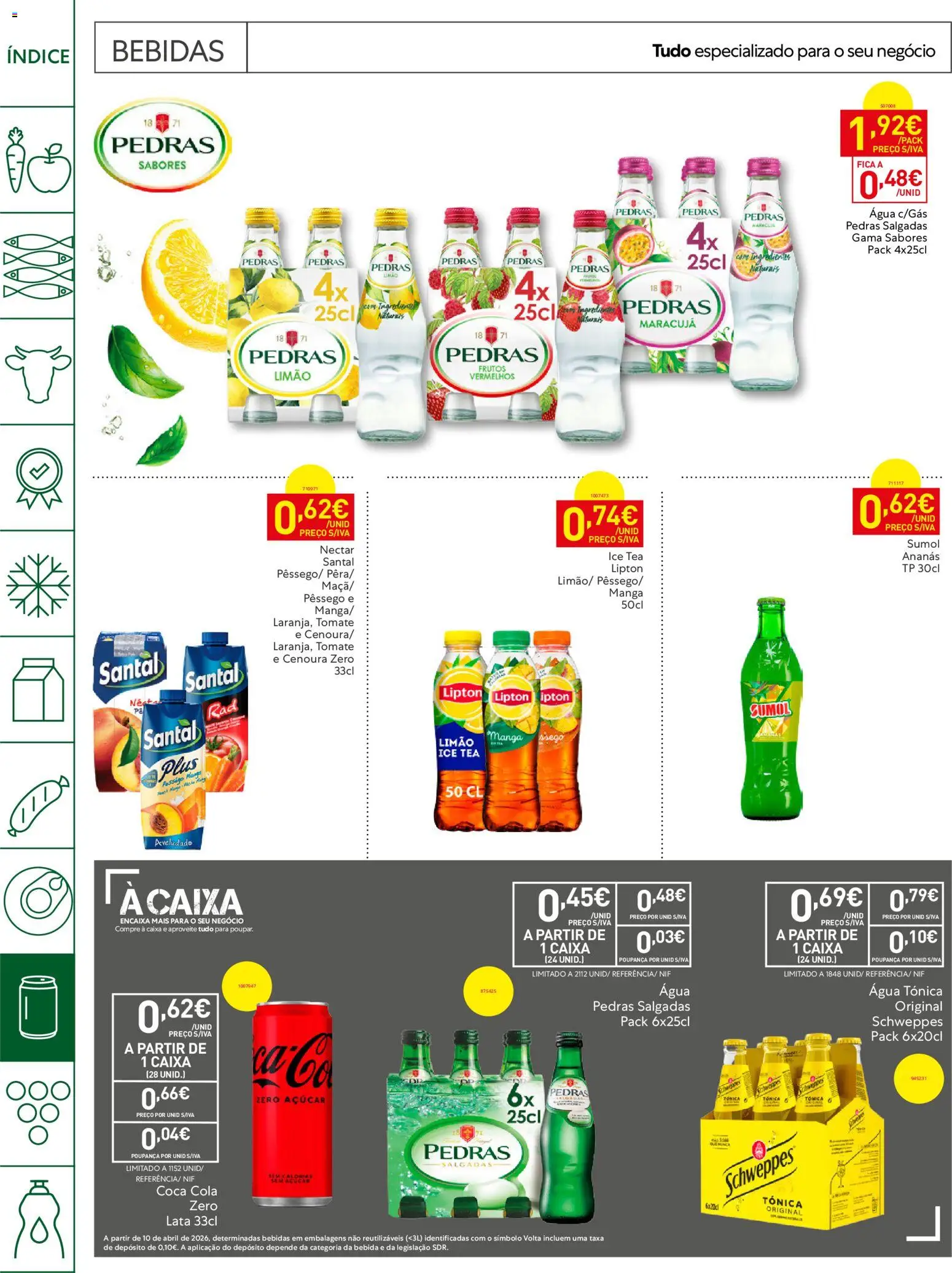 Recheio Horeca Madeira │ válido de 21/07/2026 | Página: 22 | Produtos: Agua, Caixa, Cenoura, Bebida
