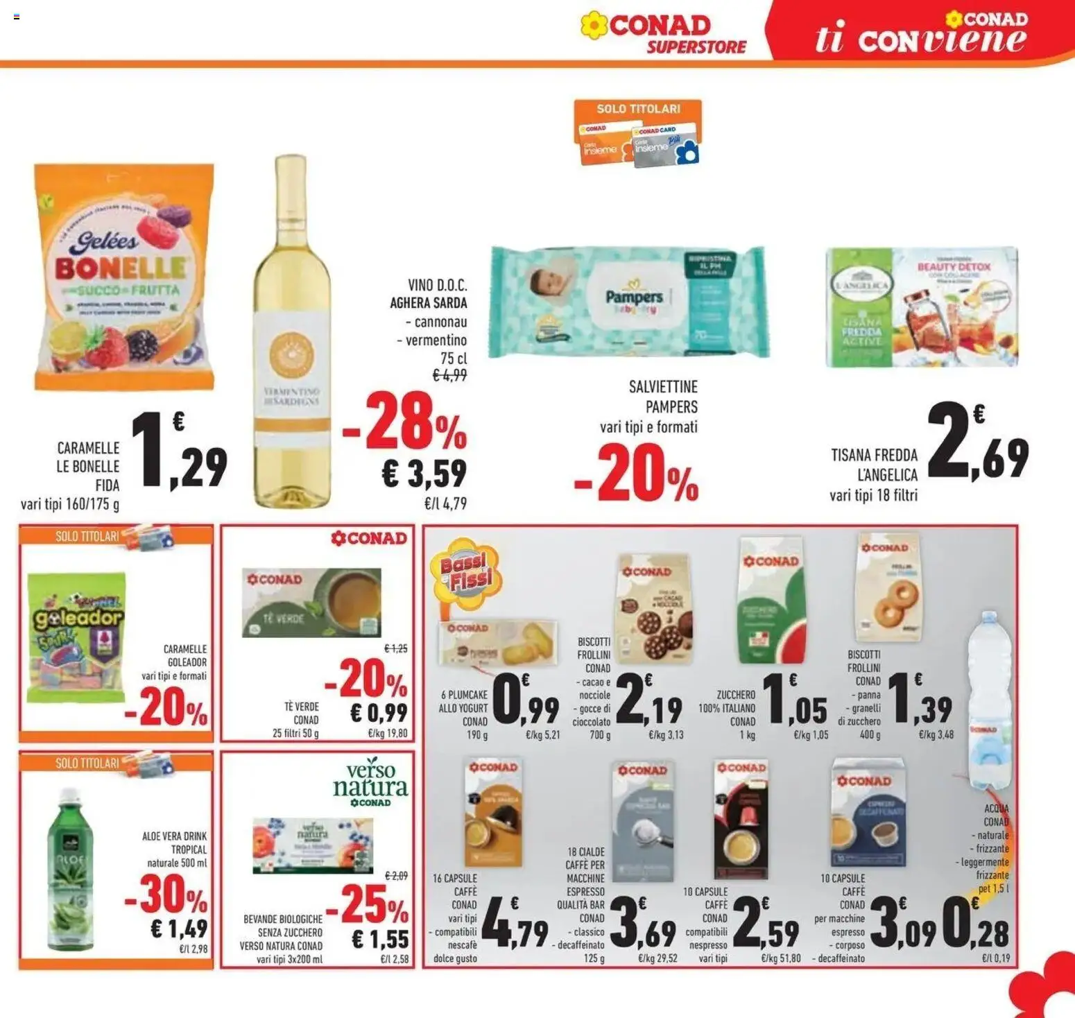 Volantino Conad del 04/06/2026 | Pagina: 41 | Prodotti: Yogurt, Caramelle, Panna, Pampers