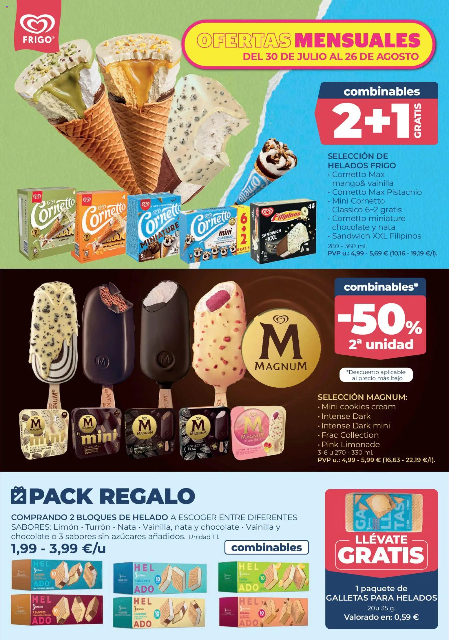 La Sirena Catálogo de helados │ válido desde el 30/07/2026 | Página: 7 | Productos: Chocolate, Galletas, Helado, Ρούτερ