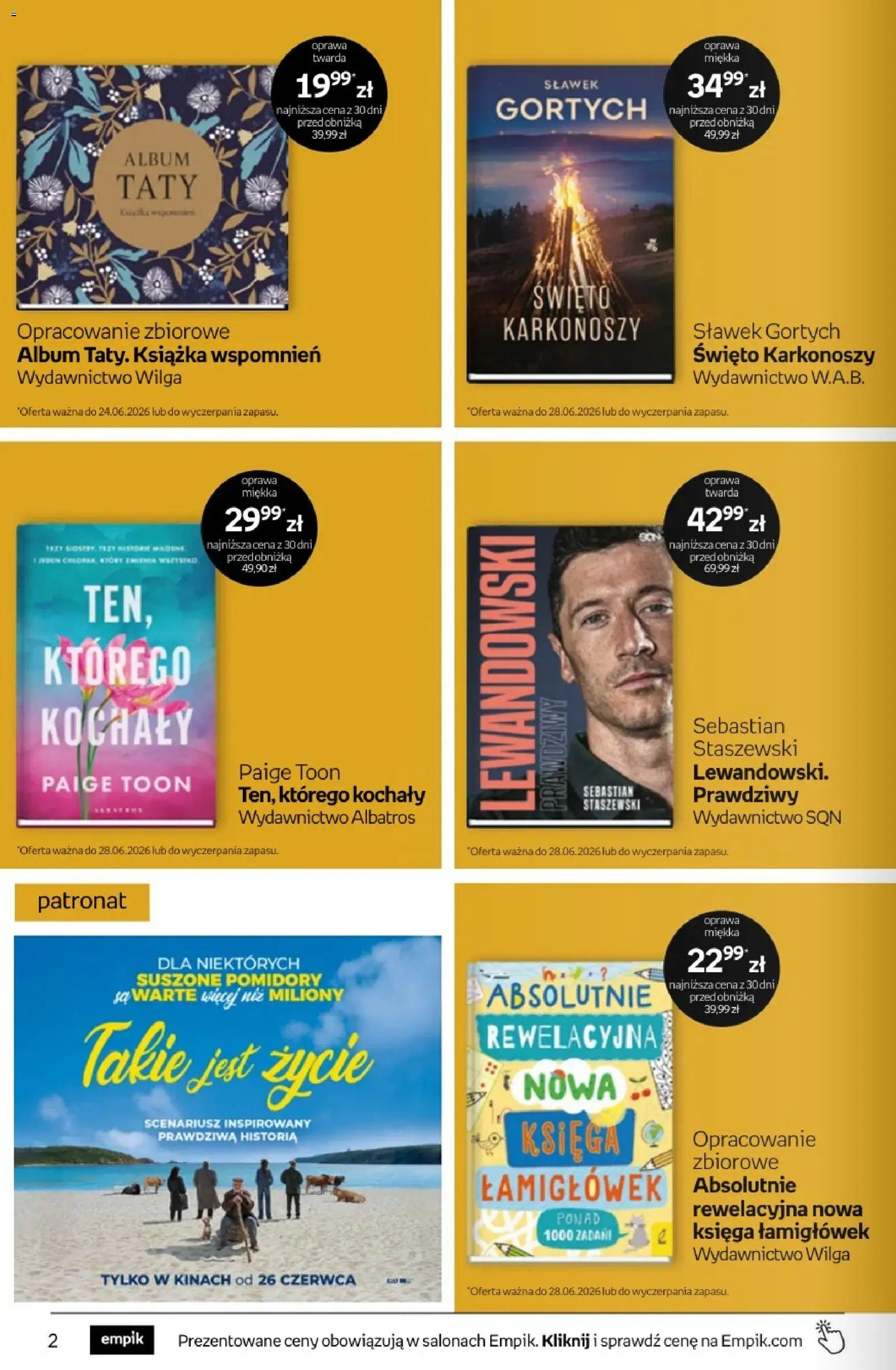 Empik promocje - Tom kultury Książki od 17.06.2026 | Strona: 2
