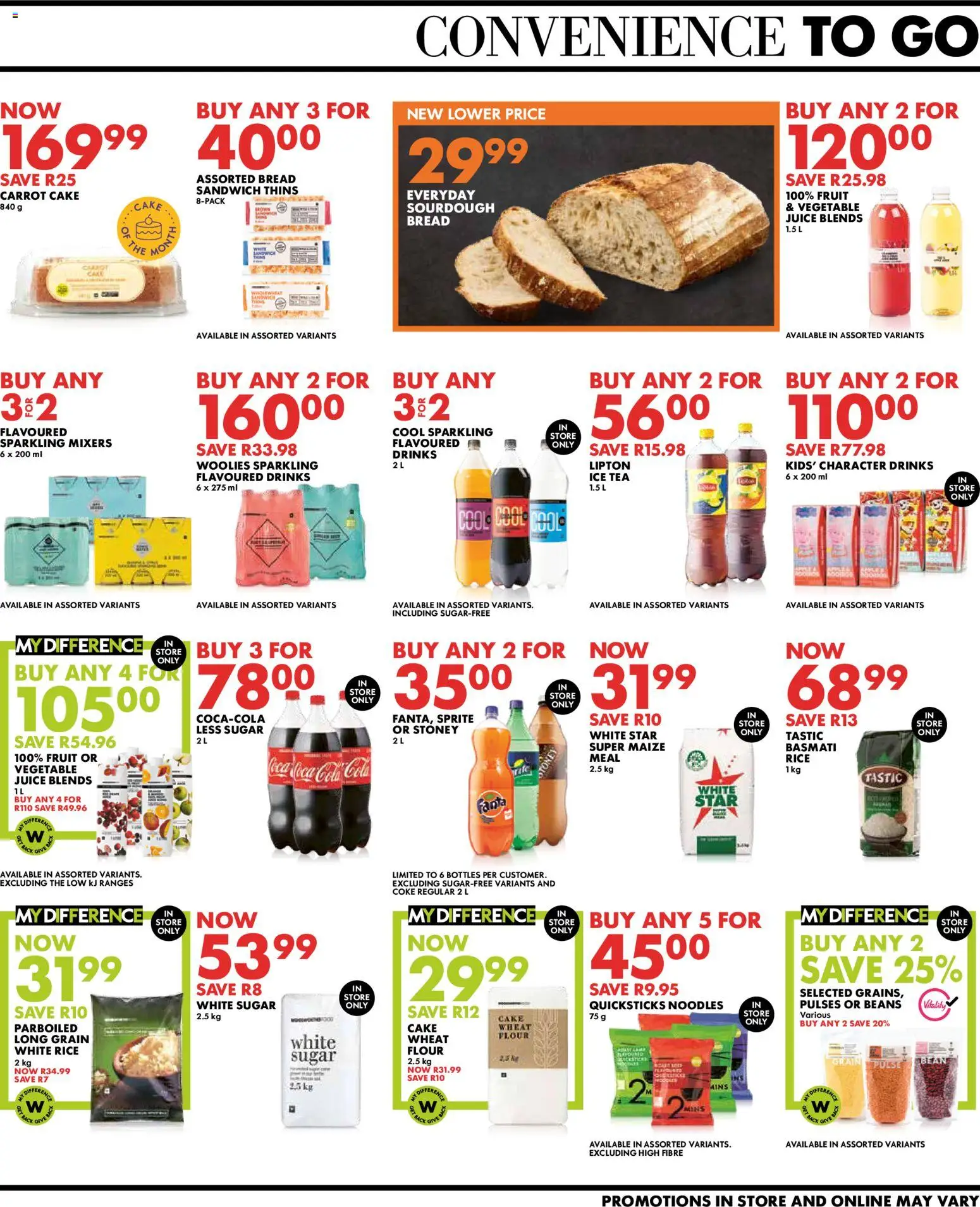 New Woolworths catalogue – valid from 20/07/2026 | Page: 7 | Products: Flour, Coke, Bread, Noodles