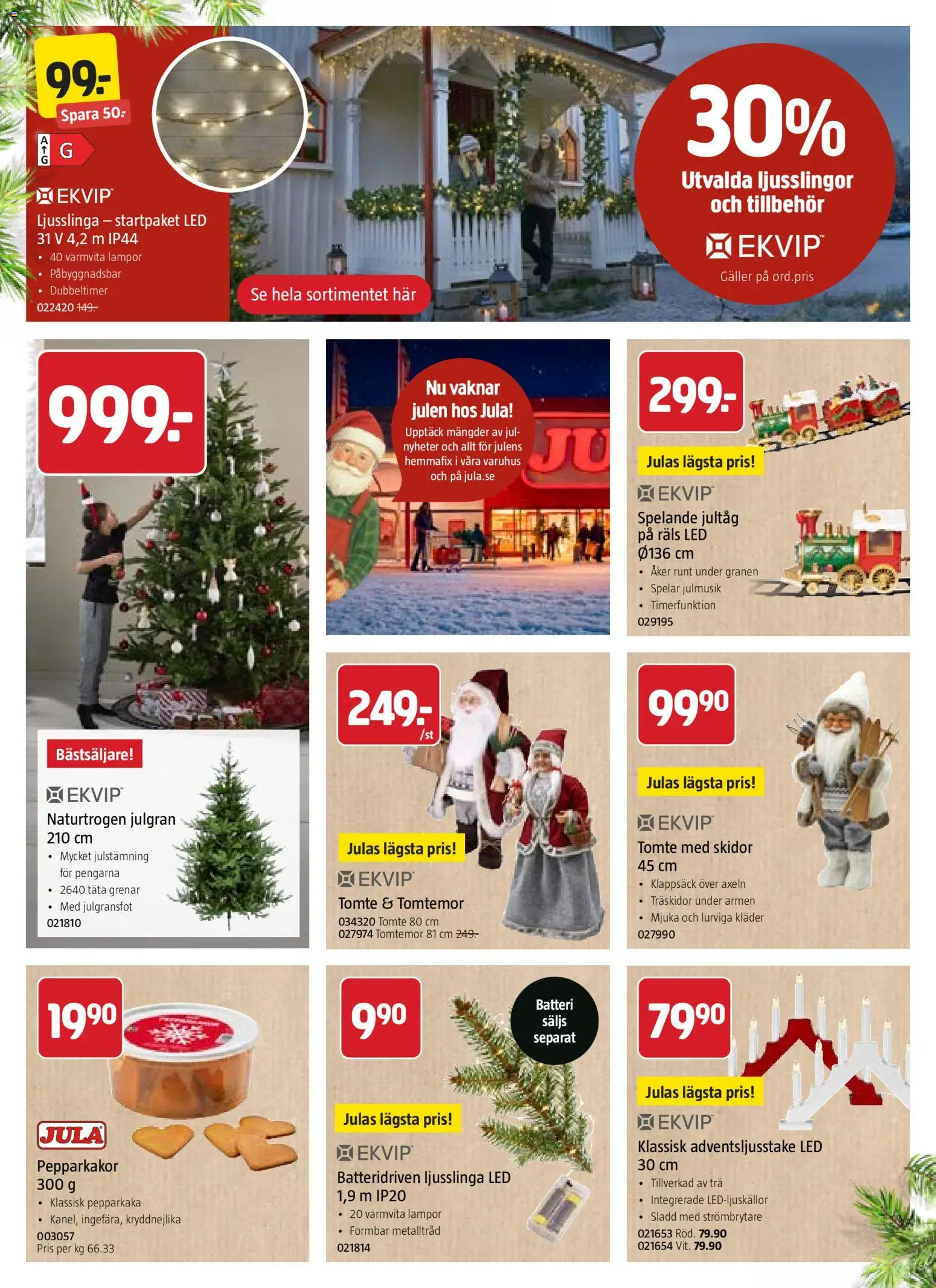 Jula reklamblad aktuell från 22/10/2026 | Sida: 4 | Produkter: Batteri, Kläder, Nyheter, Ljusslinga