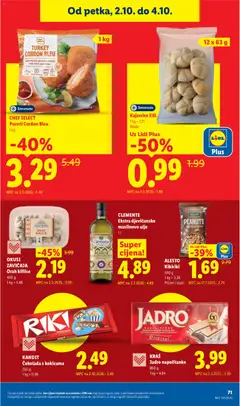 Kajzerice XXL, Bijele - Pregled kataloga iz trgovine Lidl, vrijedi od 28.09.2026 | Stranica: 71