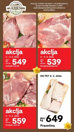 Matijevic katalog - pregled Matijevic kataloga - važi od 08.05.2026 | Strana: 5 | Proizvode: Sto, Svinjski but, Svinjska plećka